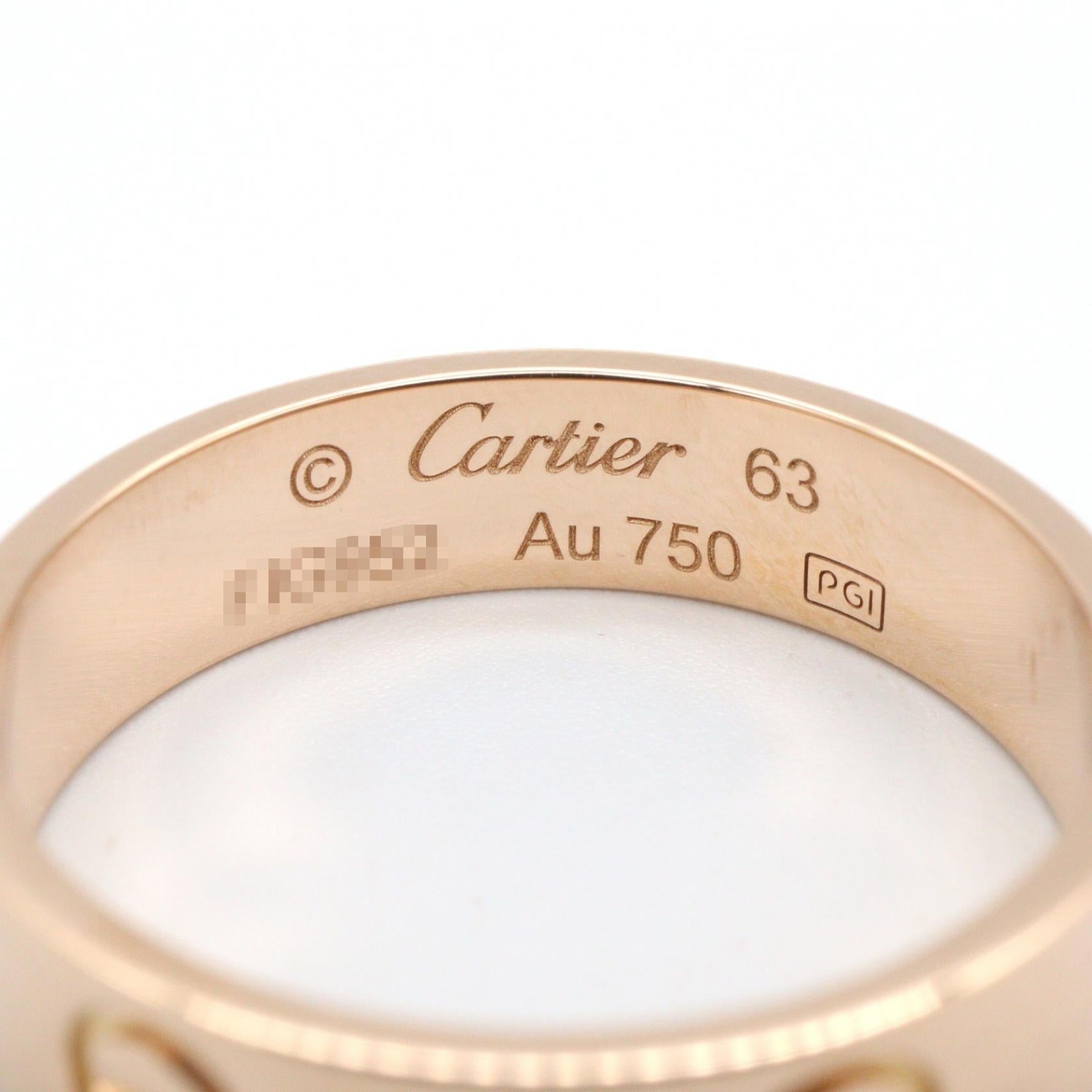 カルティエ ラブリング Au750ピンクゴールド リング 22号