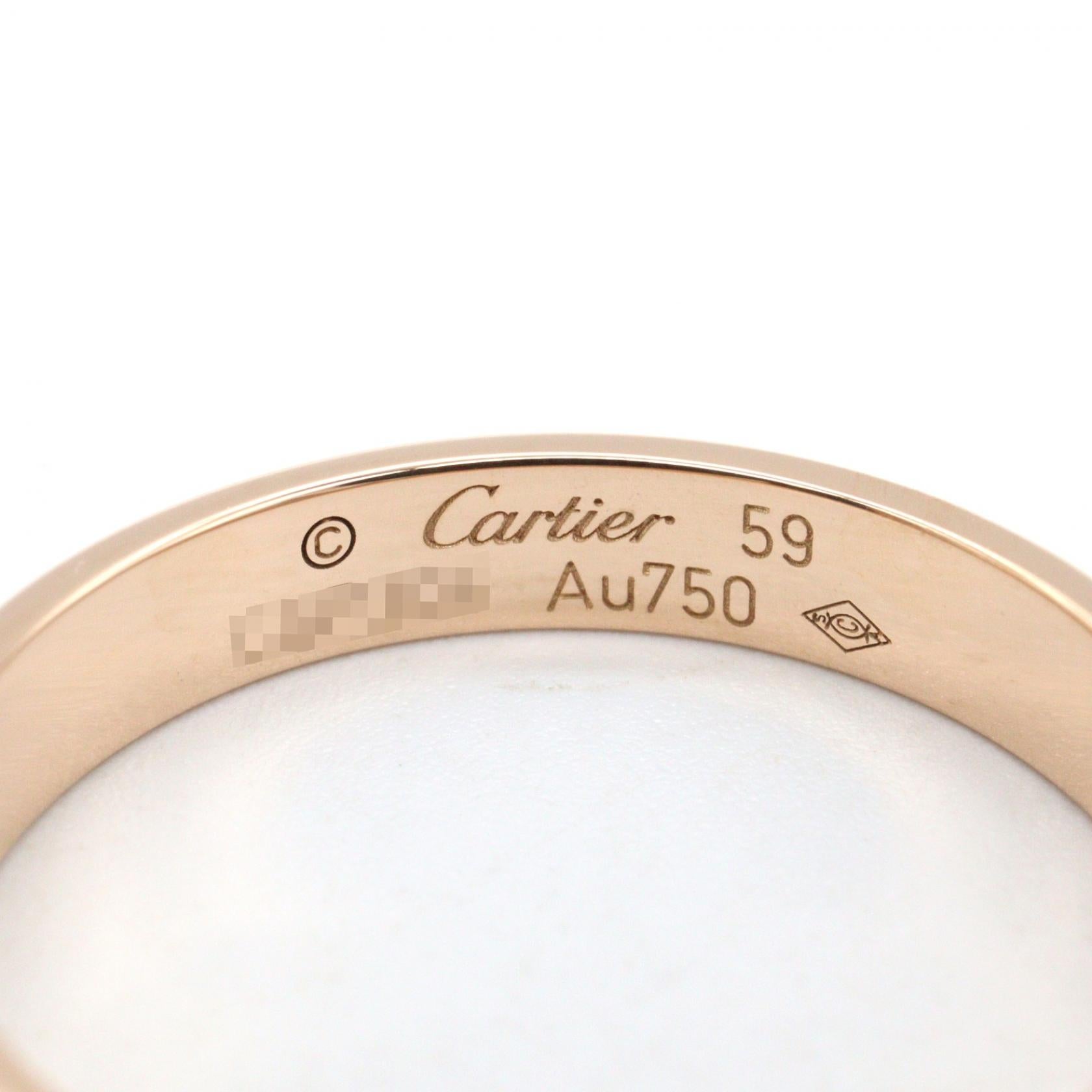 カルティエ ミニラブリング Au750 リング 18号