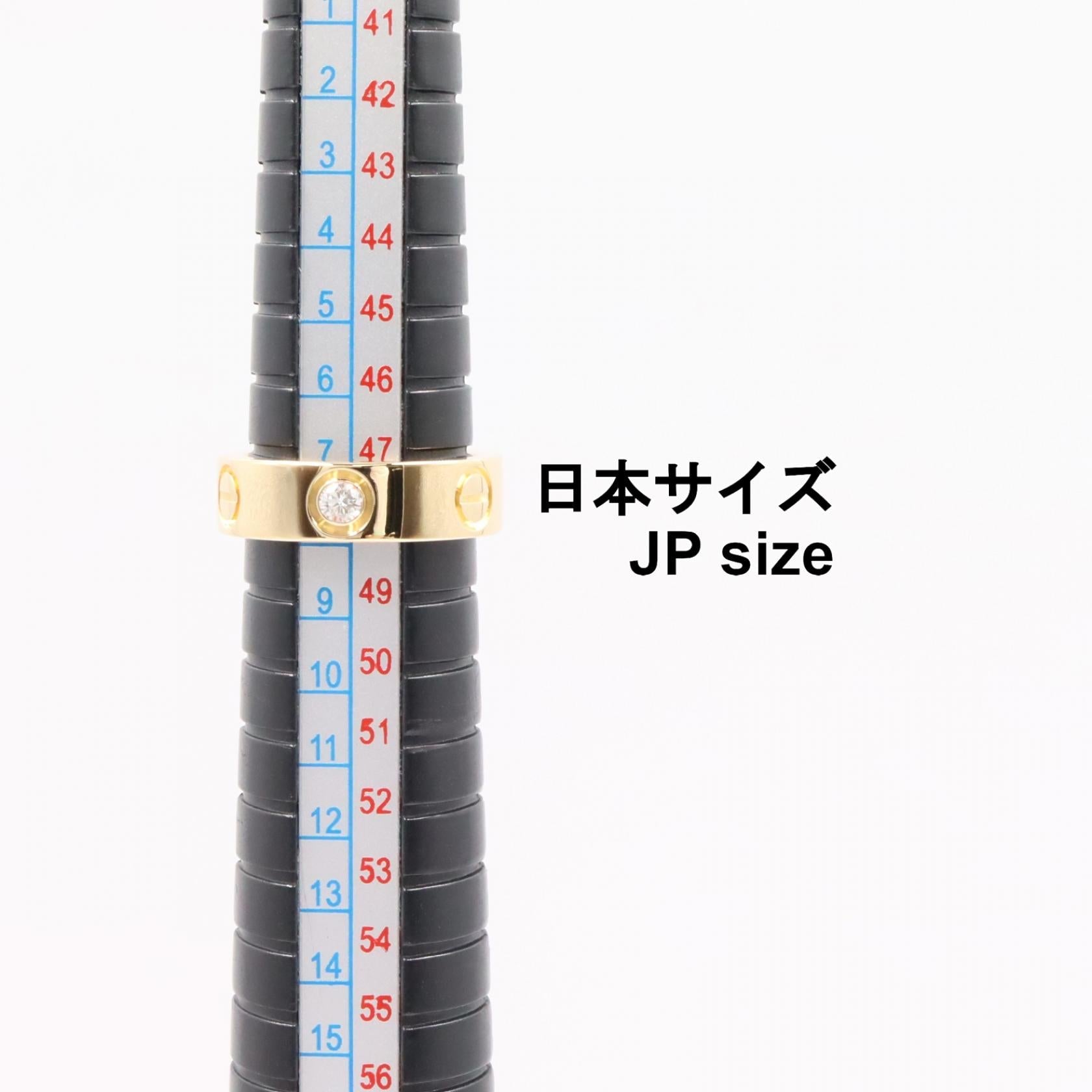 カルティエ ラブ Au750 ダイヤモンドリング 7.5号