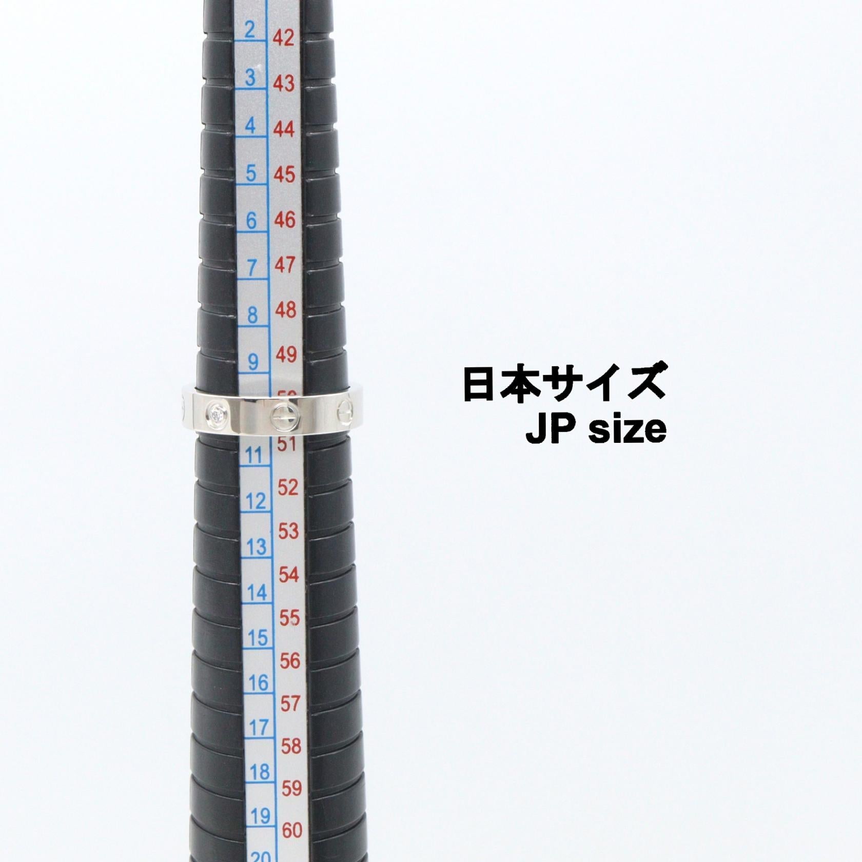 カルティエ ミニラブリング Au750 ダイヤモンドリング 10号