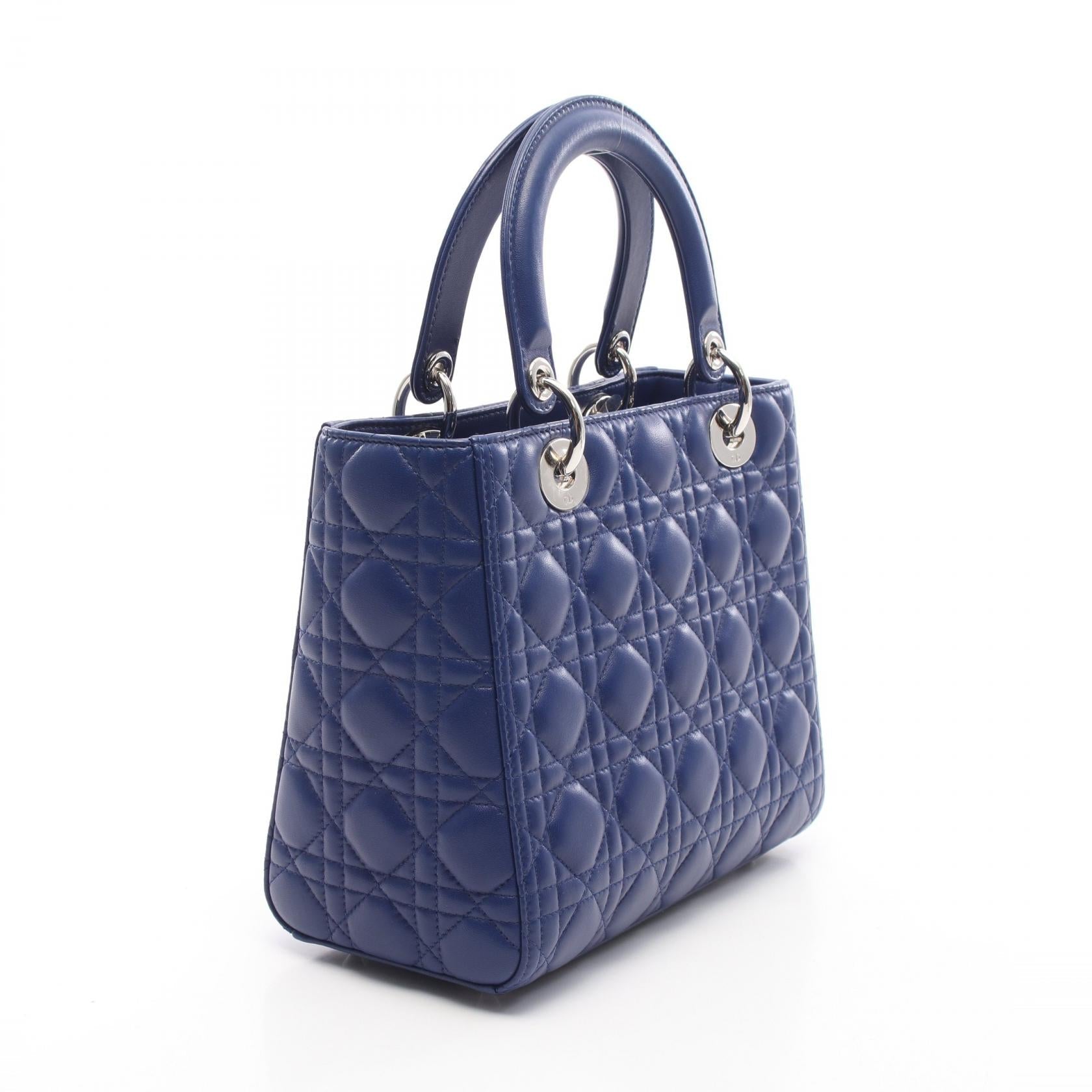 ディオール LADY DIOR レザー ハンドバッグ