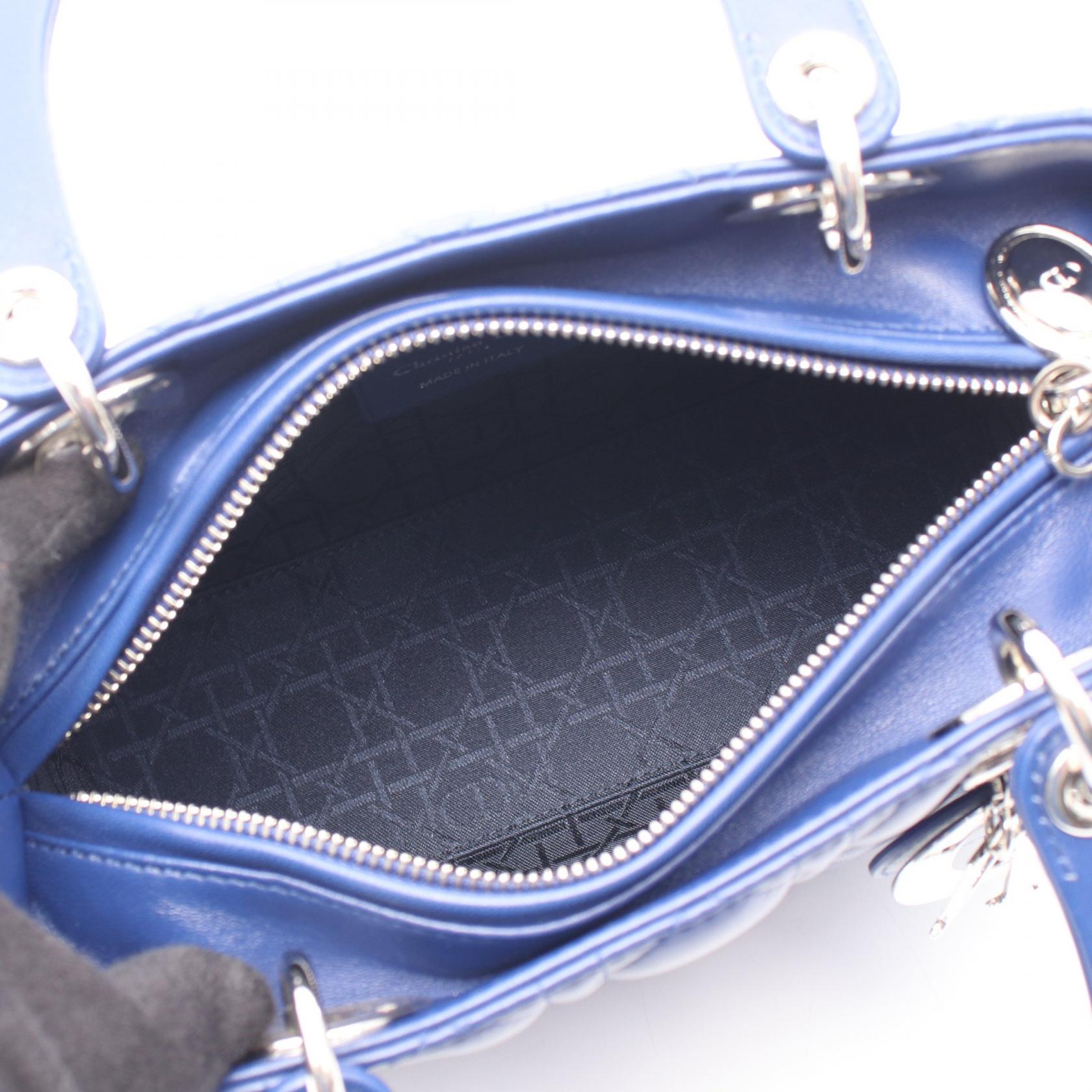 ディオール LADY DIOR レザー ハンドバッグ