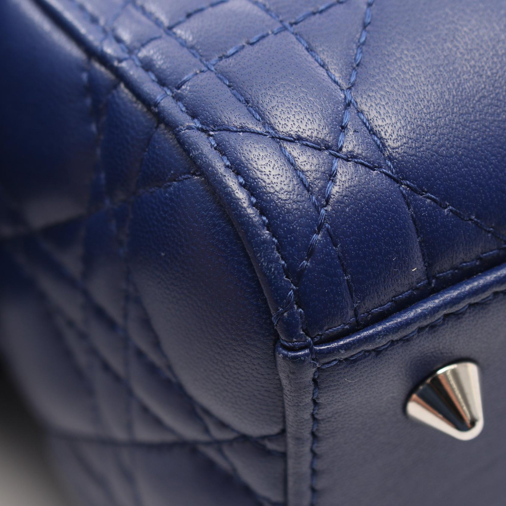 ディオール LADY DIOR レザー ハンドバッグ