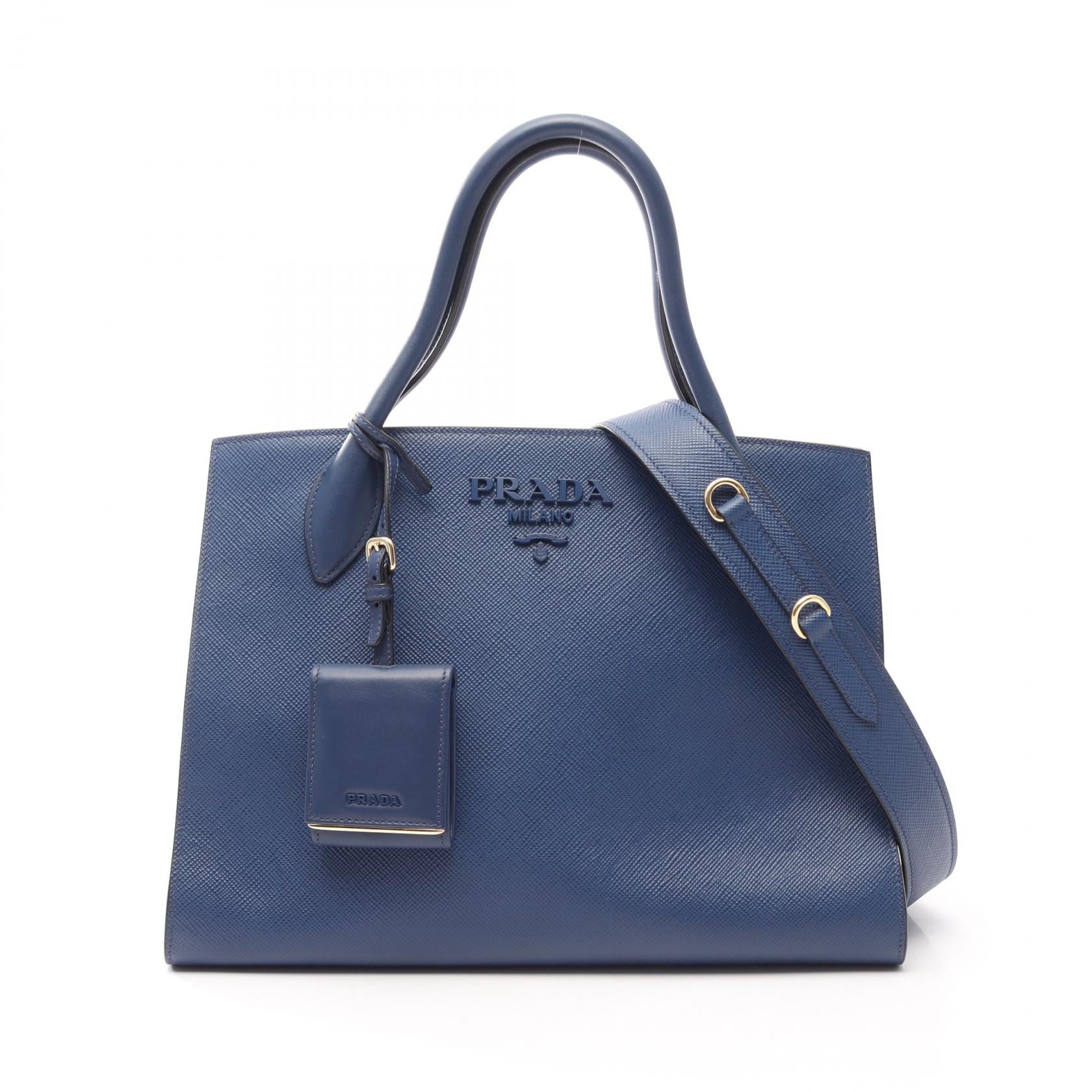 プラダ SAFFIANO CUIR C モノクローム 2wayハンドバッグ