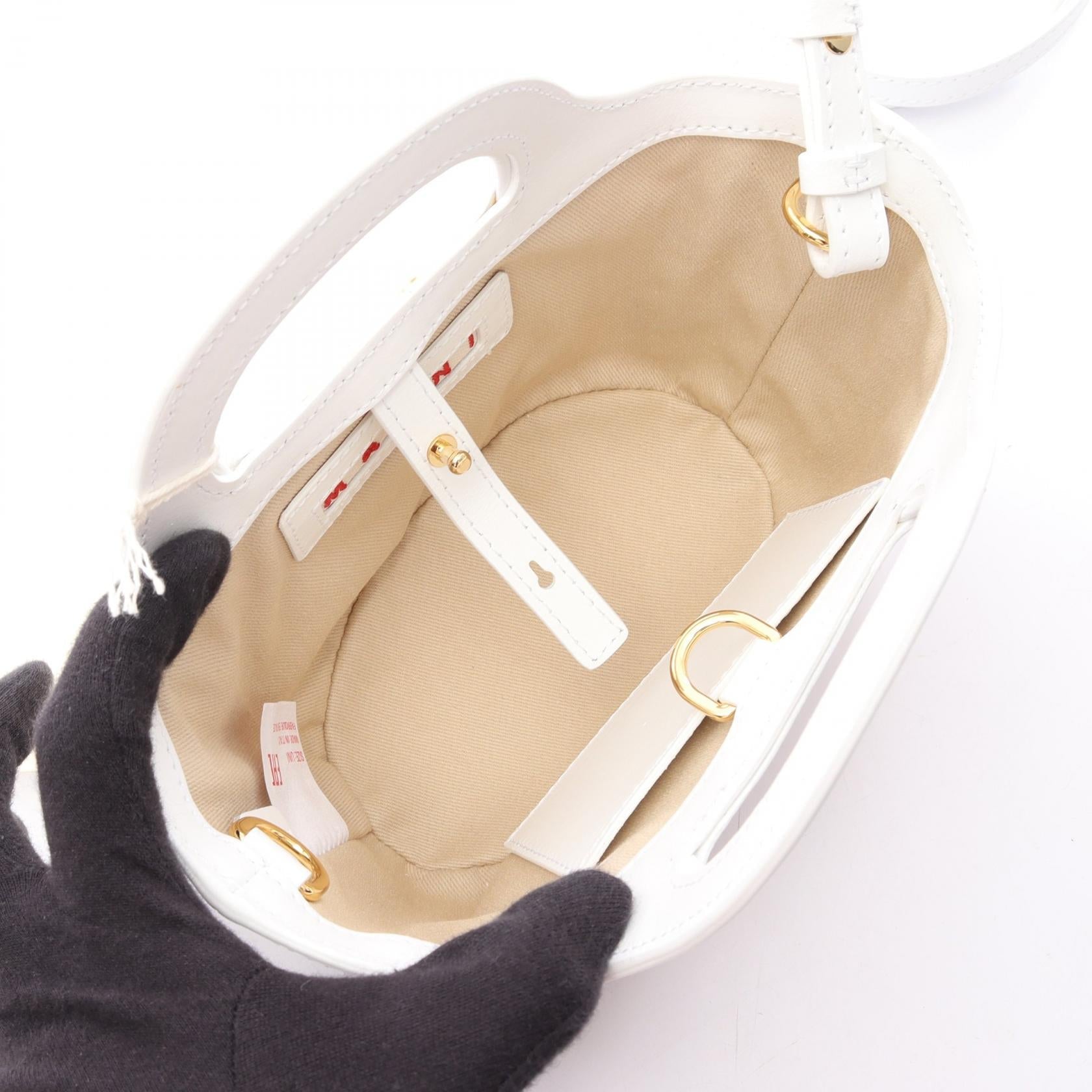 マルニ TROPICALIA BAG MICRO レザー ラフィア 2wayバッグ