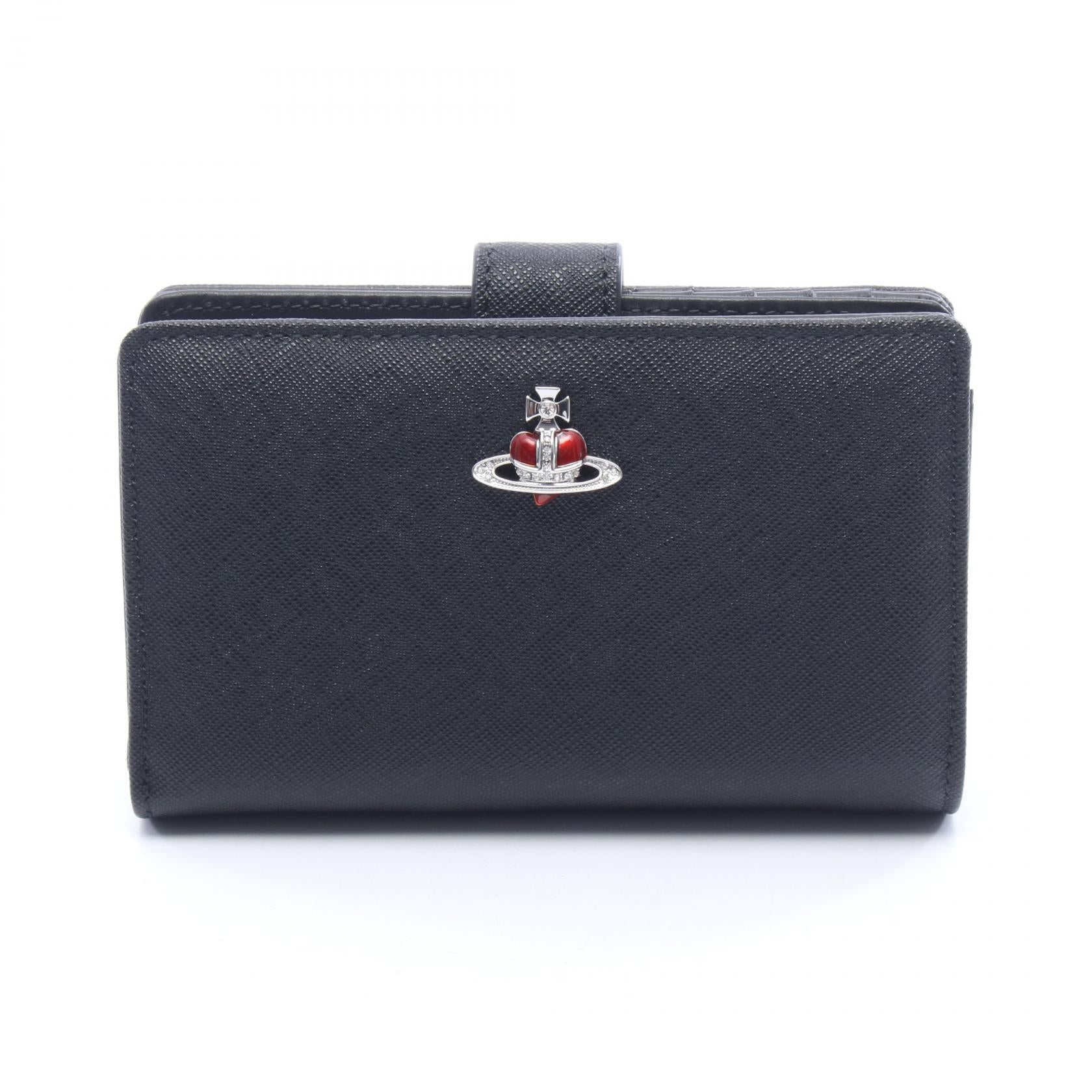 ヴィヴィアンウエストウッド ZIP CARD WALLET レザー二つ折り財布