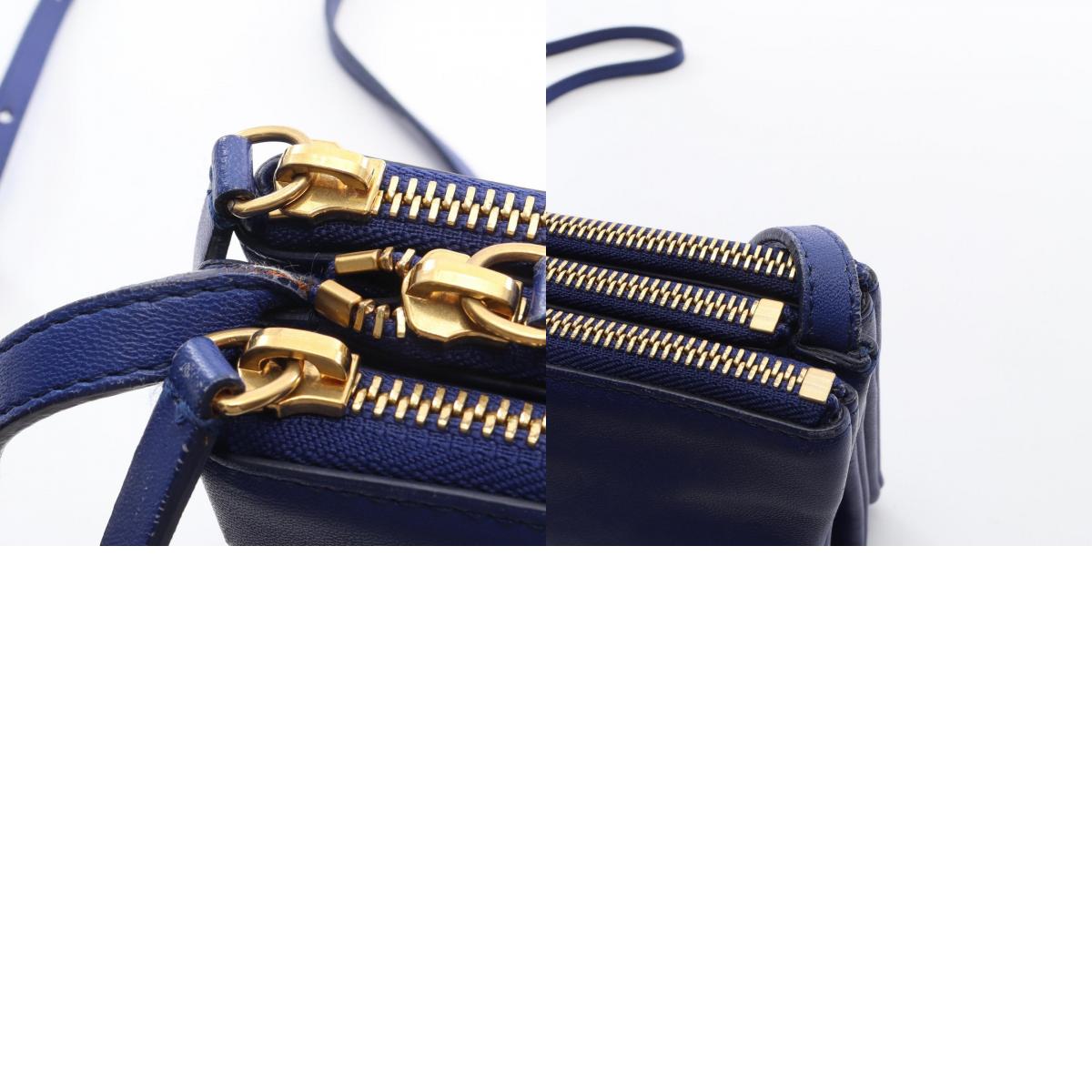 セリーヌ TRIO SMALL レザーショルダーバッグ