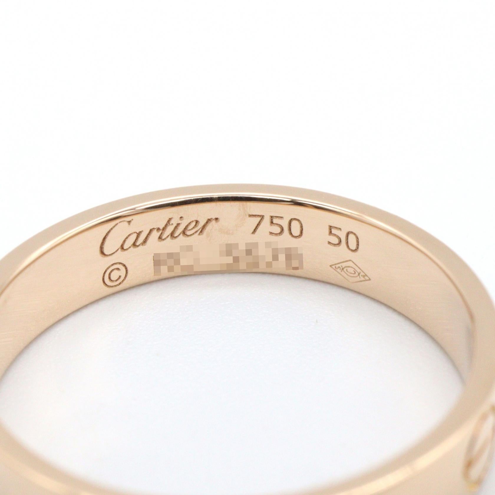 カルティエ ミニラブリング Au750 リング 9号
