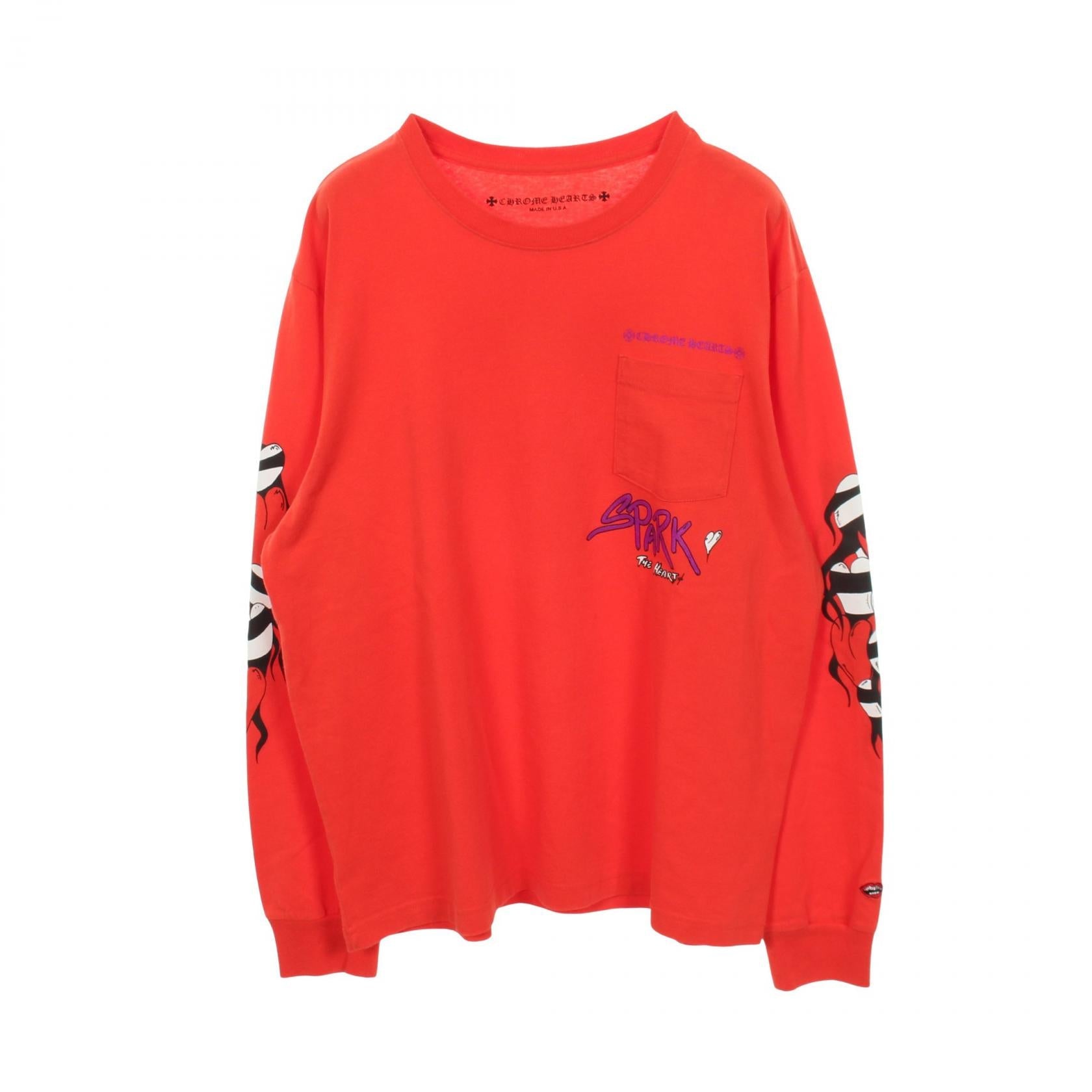 クロムハーツ × MATTY BOY SPARK THE HEART コットン長袖トップス