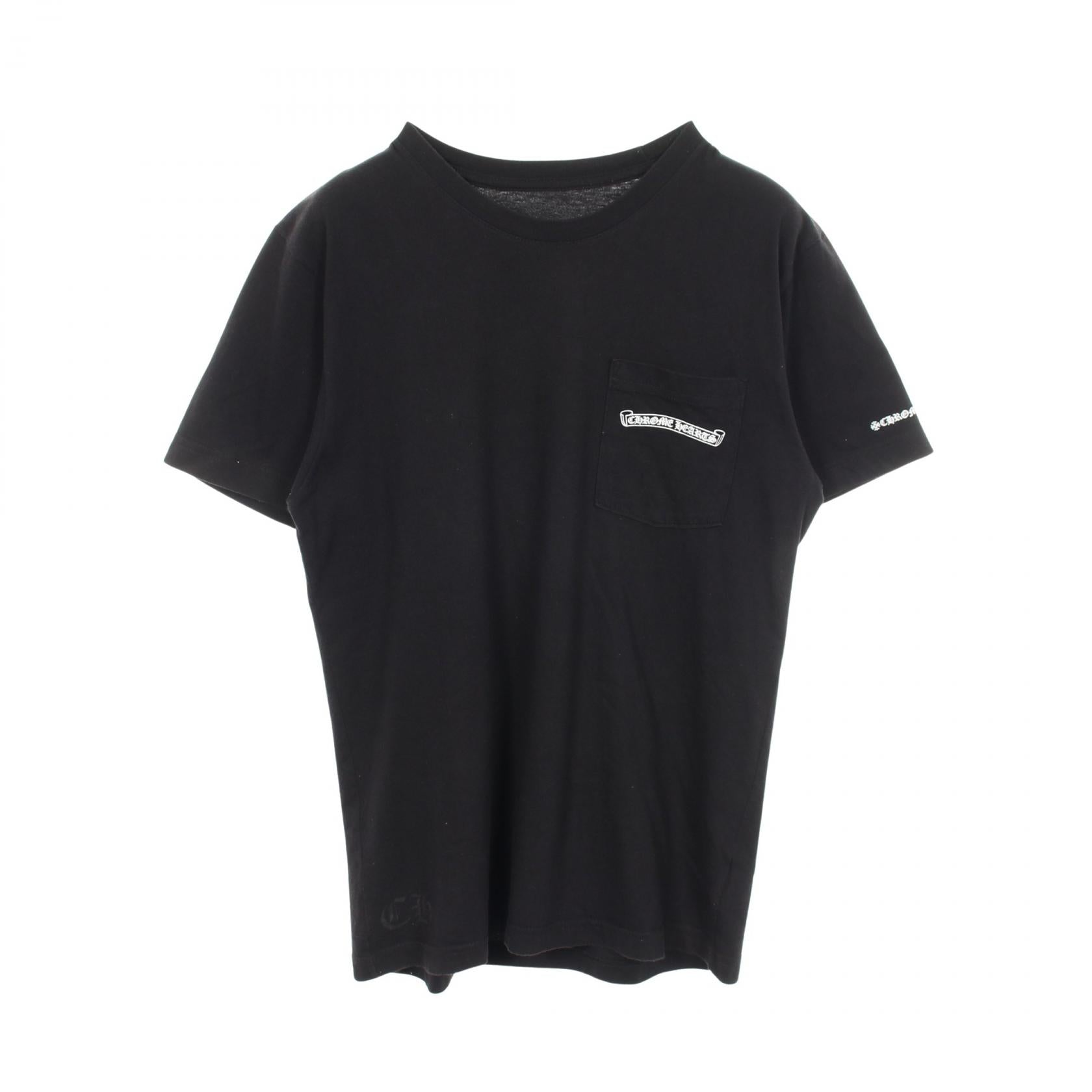 クロムハーツ スクロールラベル コットン 半袖Tシャツ