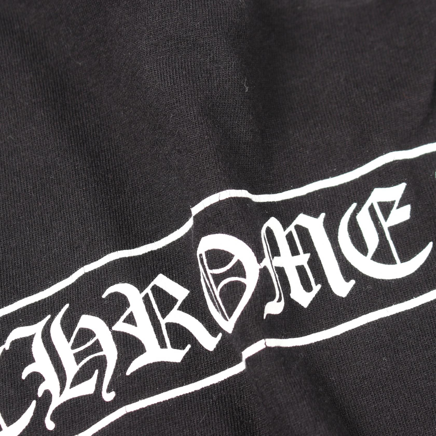 クロムハーツ スクロールラベル コットン 半袖Tシャツ