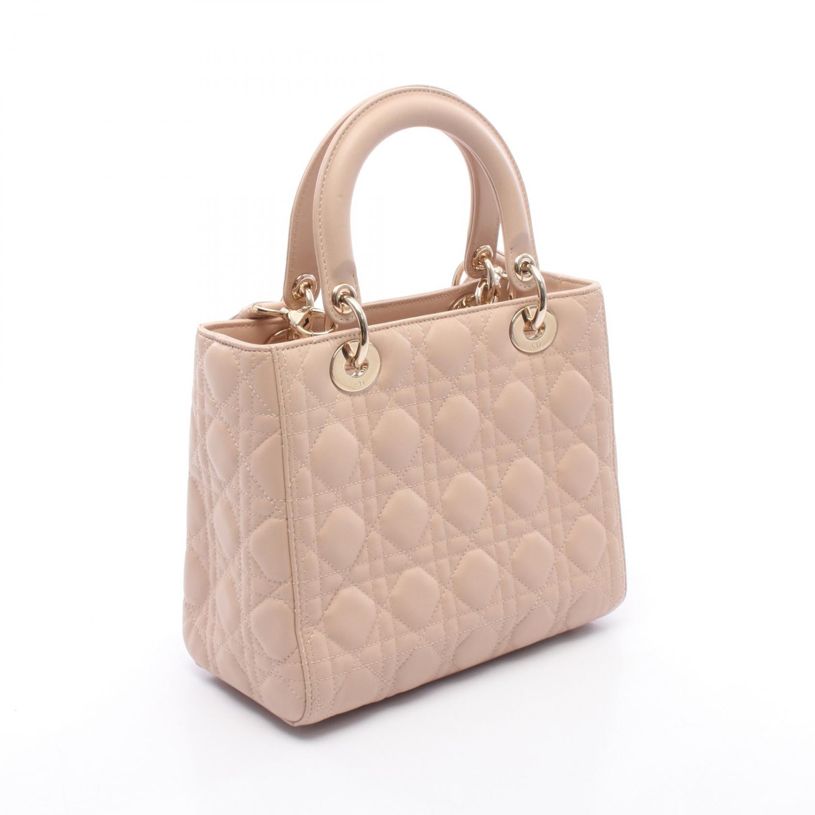 ディオール LADY DIOR レザー 2wayハンドバッグ