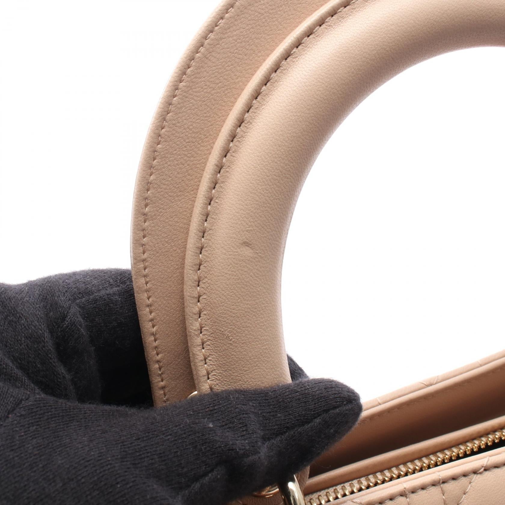 ディオール LADY DIOR レザー 2wayハンドバッグ