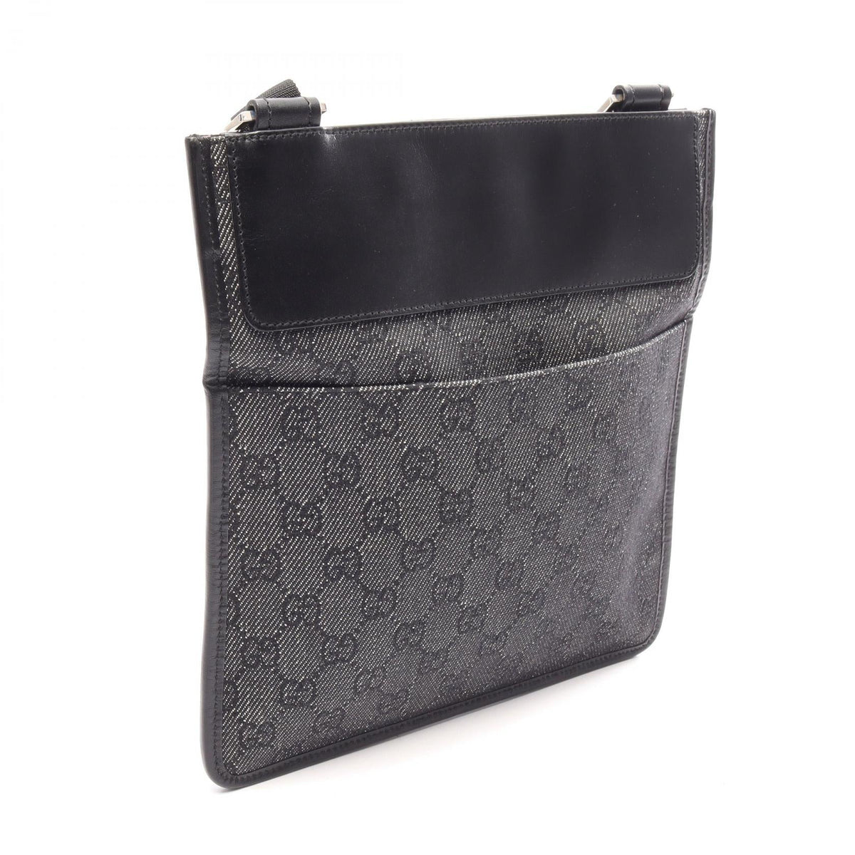 グッチ GGキャンバス レザー ショルダーバッグ
