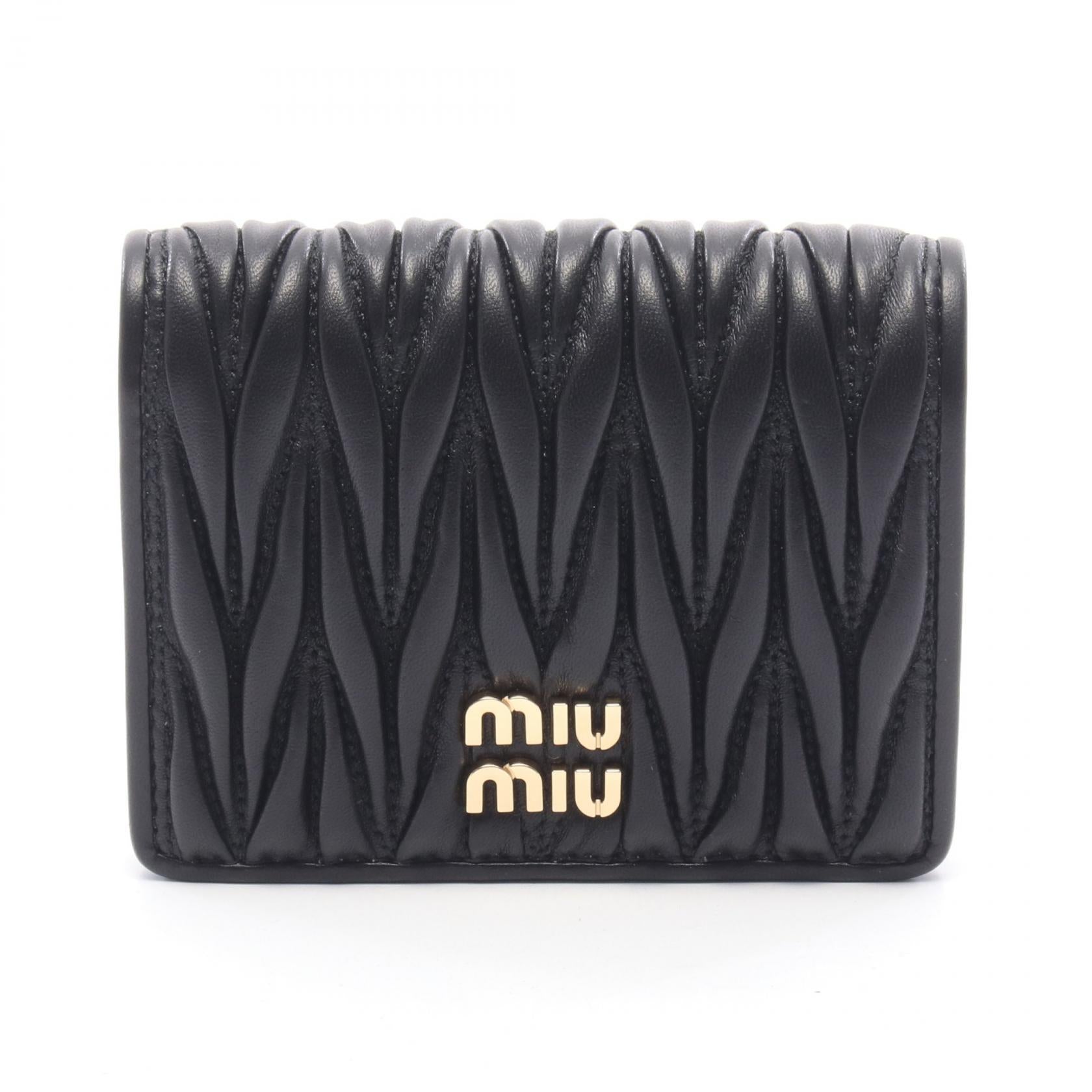 ミュウミュウ MATELASSE MIU レザー財布
