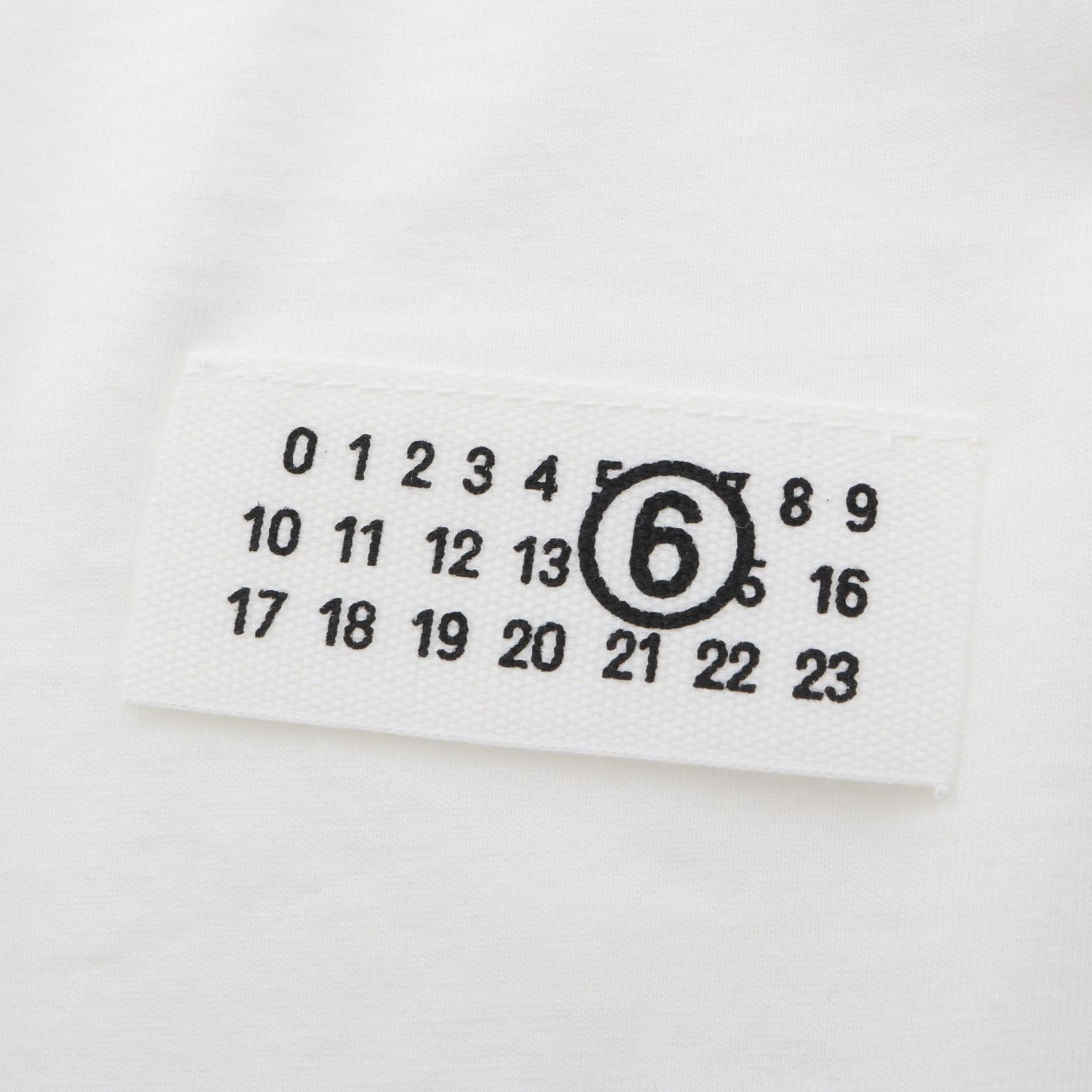 エムエムシックス ニューメリックロゴ コットン 半袖Tシャツ