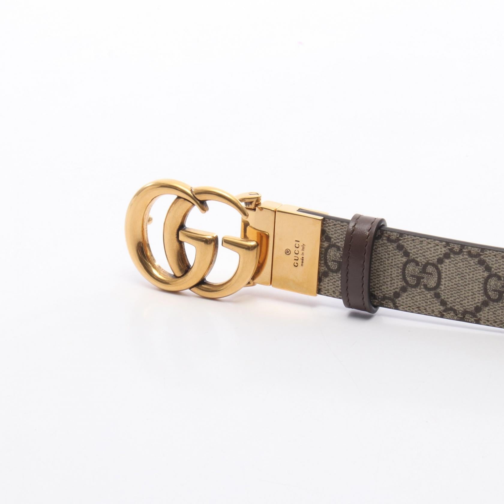 グッチ GGマーモント GGスプリーム レザーPVCベルト