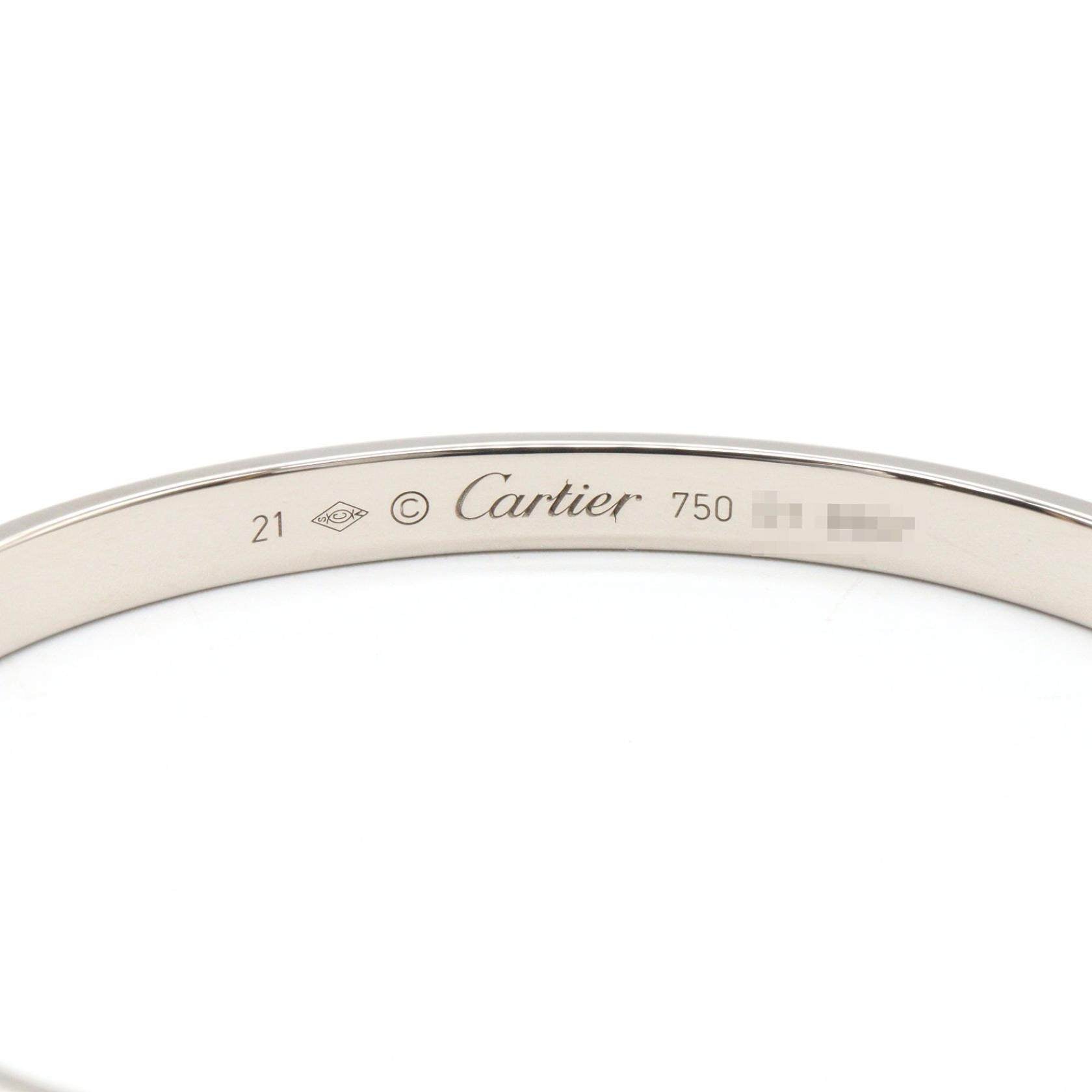 カルティエ ラブオープン Au750 バングル 21号