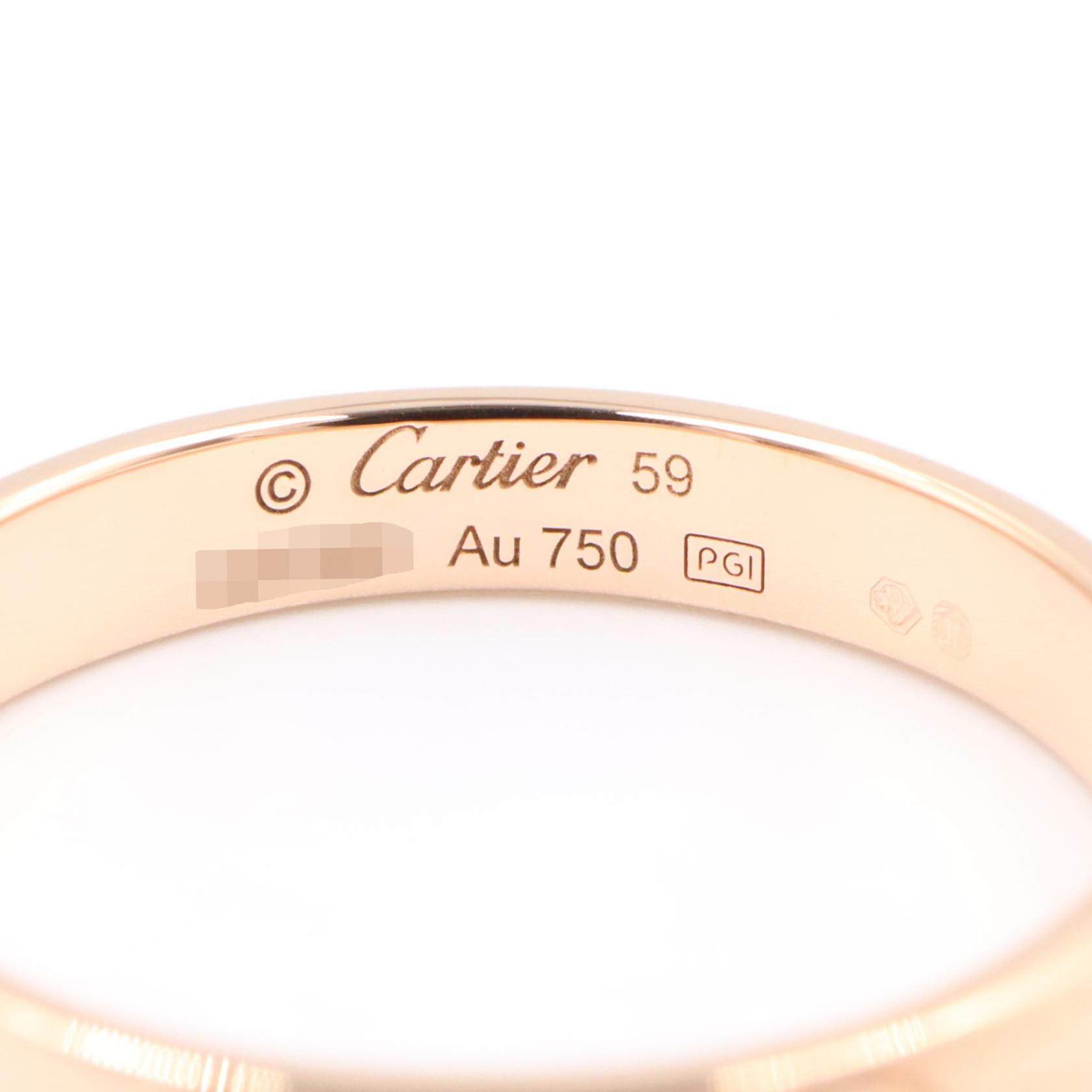 カルティエ ミニラブリング Au750 リング 18号