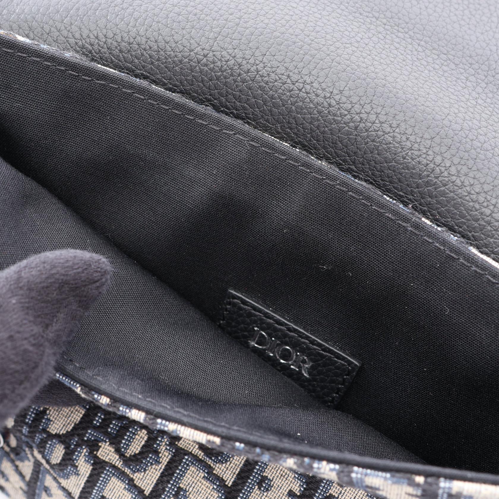 ディオール サドル オブリーク キャンバス レザー メッセンジャーバッグ