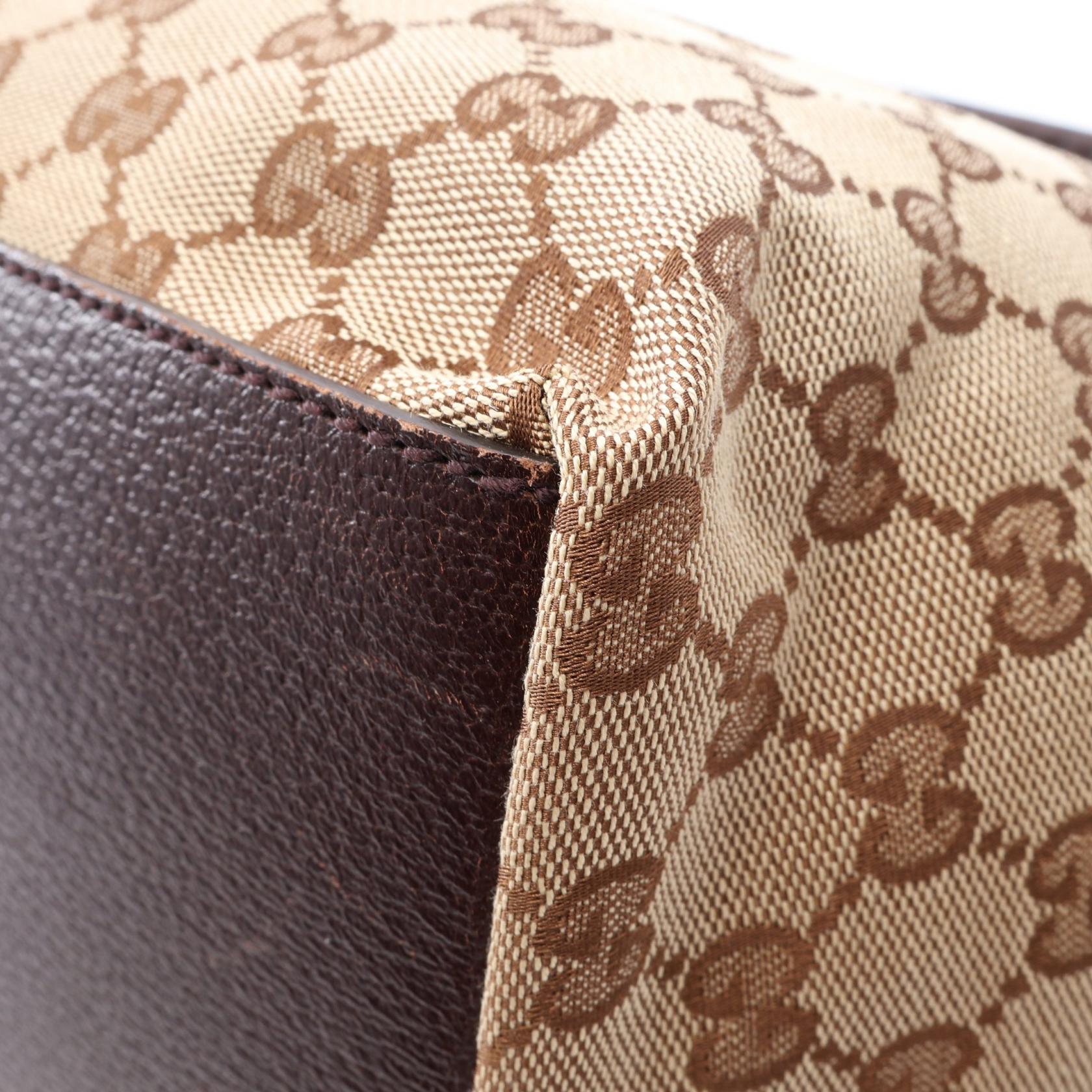 グッチ GGキャンバス レザー トートバッグ