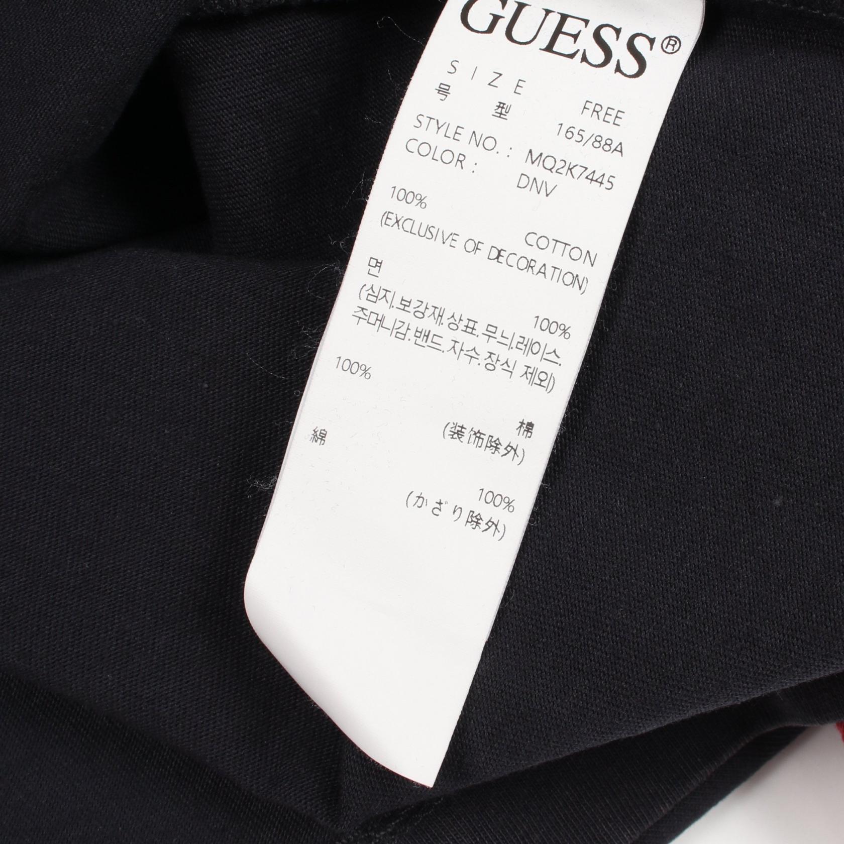 ゲス スターグラフィックロゴ コットン半袖Tシャツ