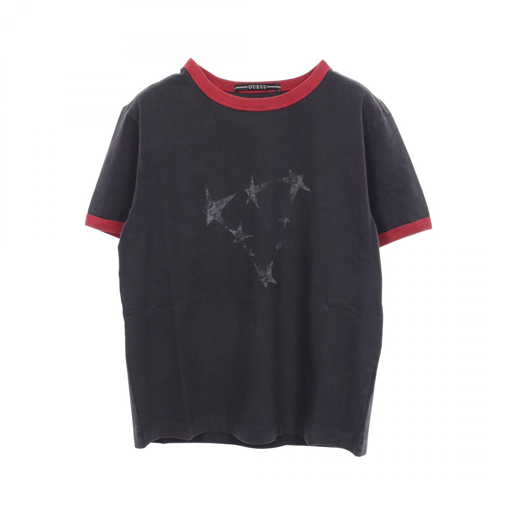 ゲス スターグラフィックロゴ コットン 半袖Tシャツ