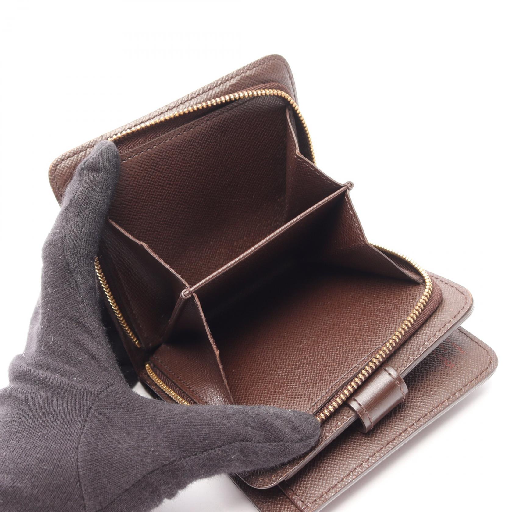 ルイヴィトン コンパクトジップ ダミエ 二つ折り財布