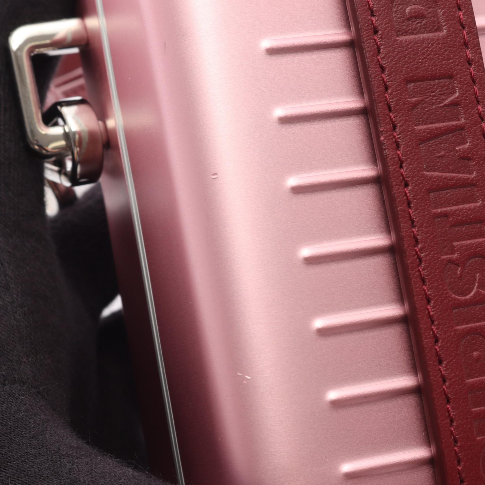 ディオール クリスチャンディオール RIMOWA アルミニウム レザー ショルダーバッグ