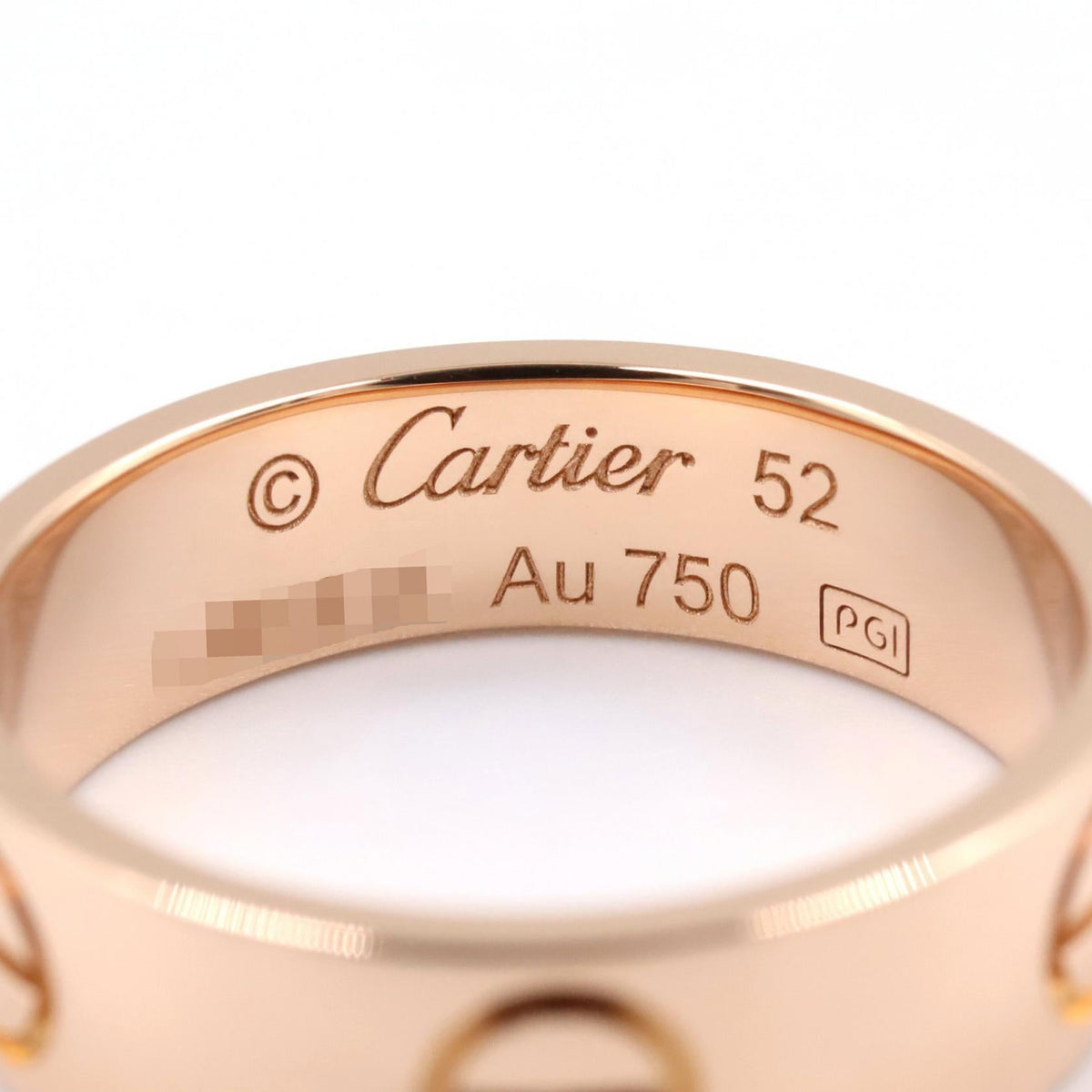 カルティエ ラブ Au750ピンクゴールド リング 52号