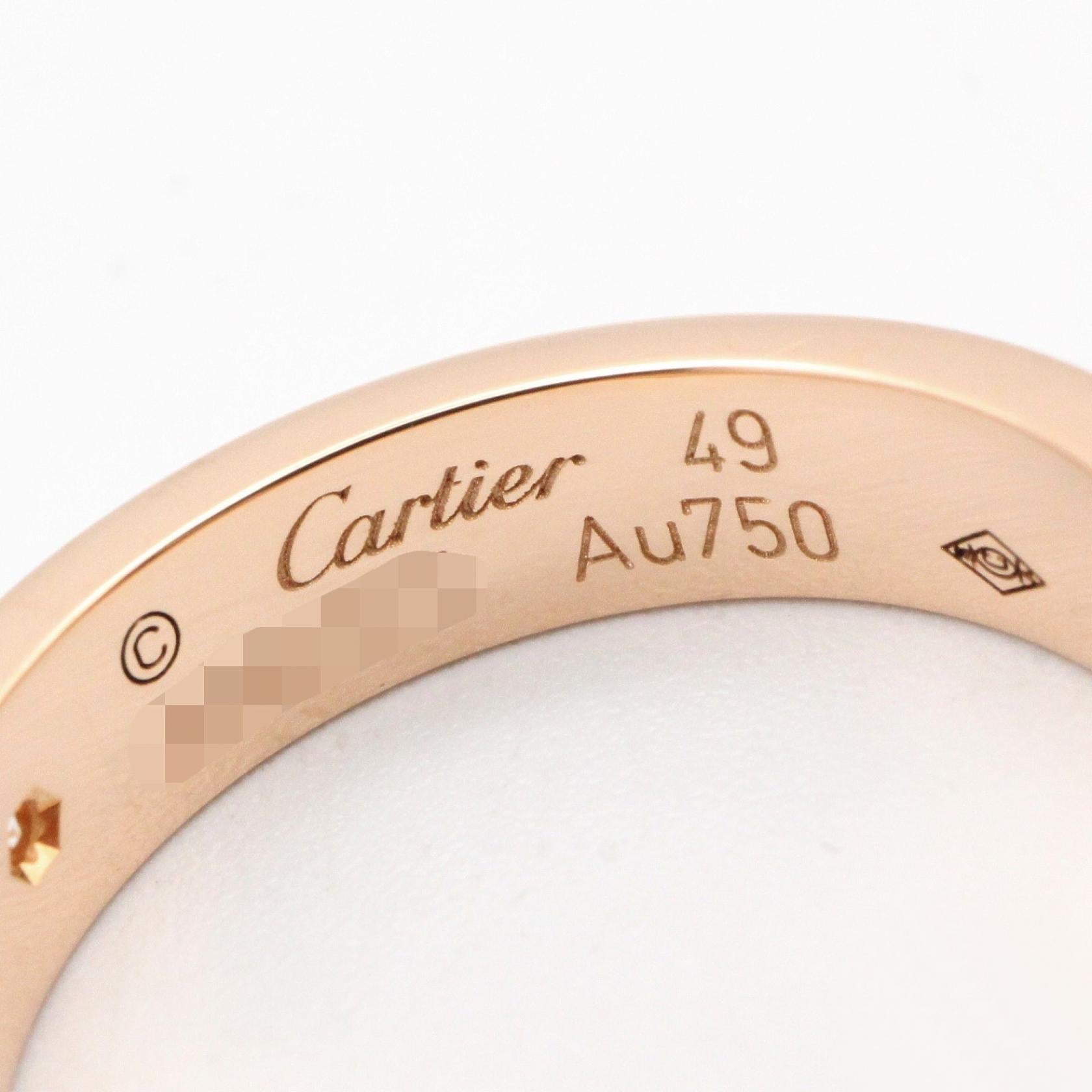カルティエ ミニラブリング K18PG ダイヤモンド リング