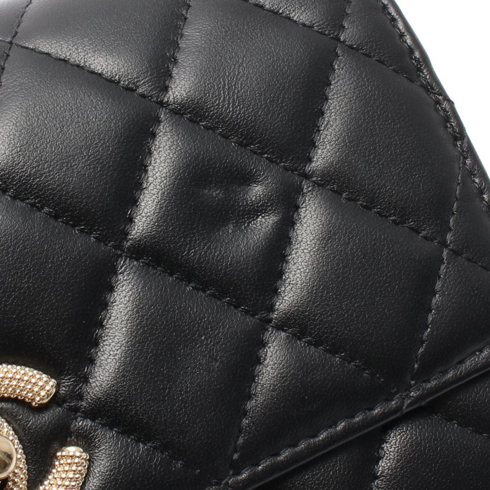 シャネル マトラッセ ラムスキン チェーンウォレット ショルダーバッグ