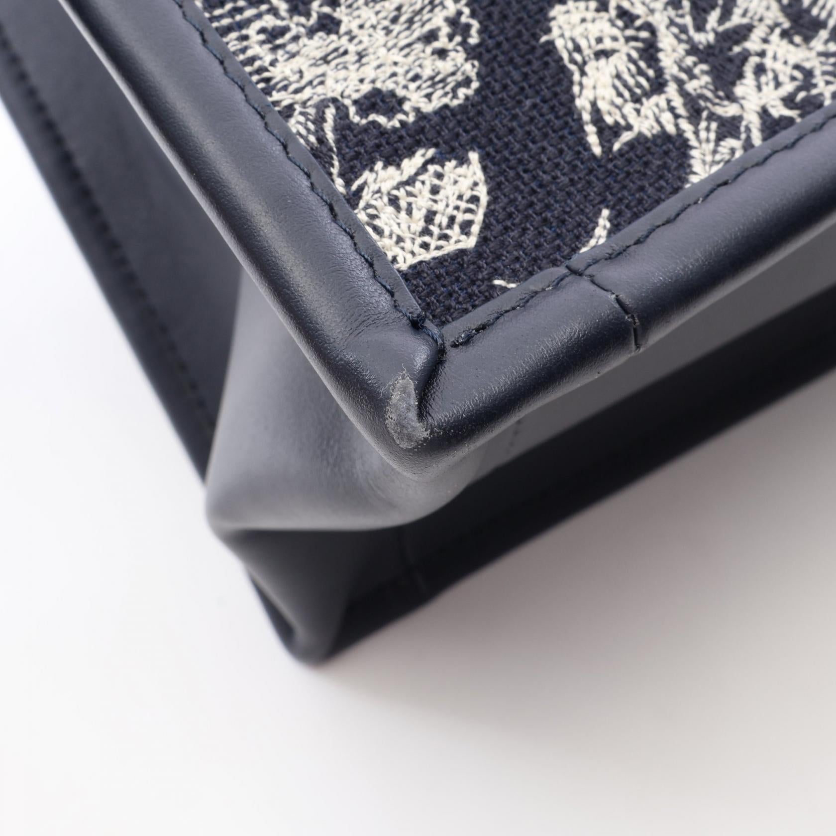 ディオール BOOK TOTE トワルドゥジュイ リバース エンブロイダリー 2wayトートバッグ