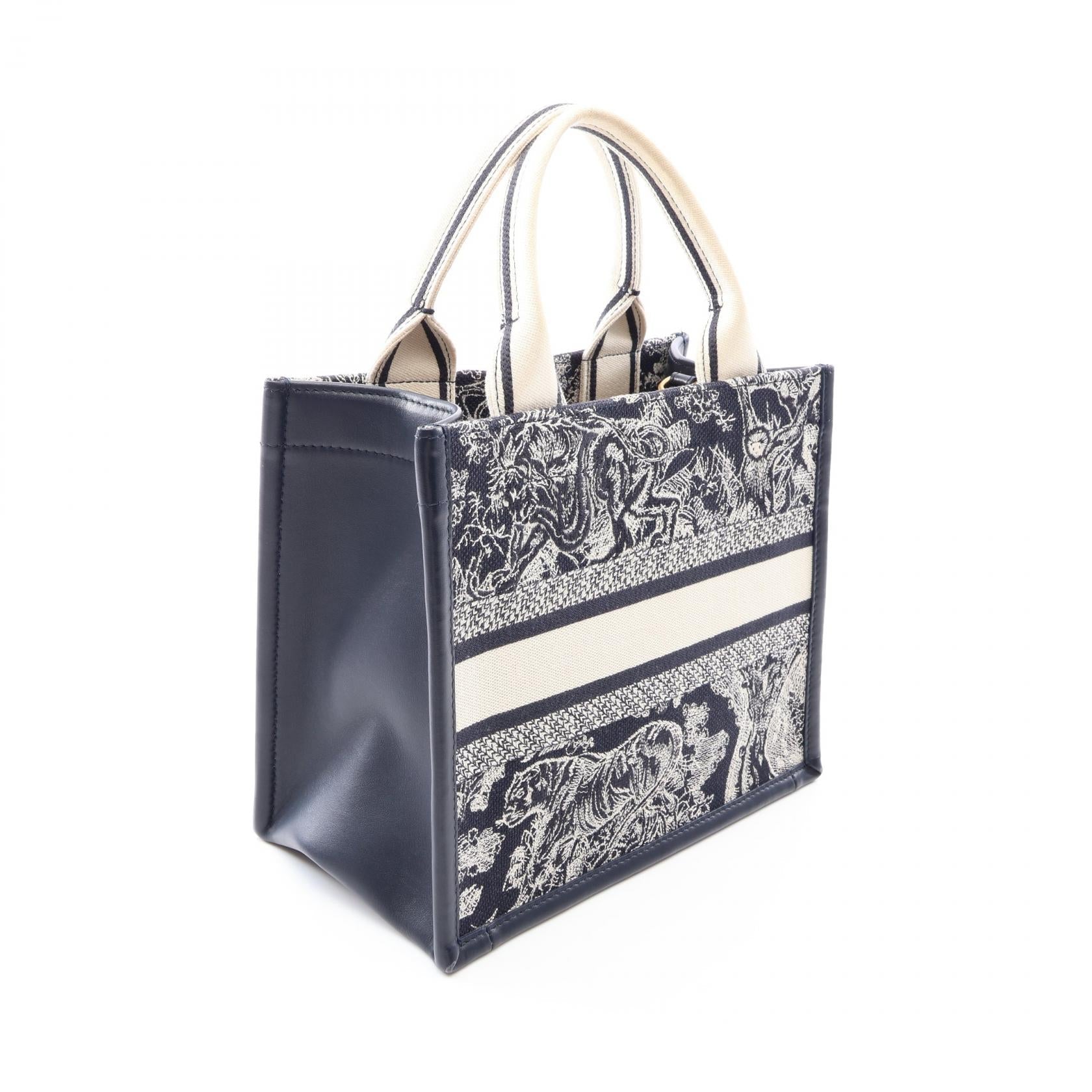 ディオール BOOK TOTE トワルドゥジュイ リバース エンブロイダリー 2wayトートバッグ