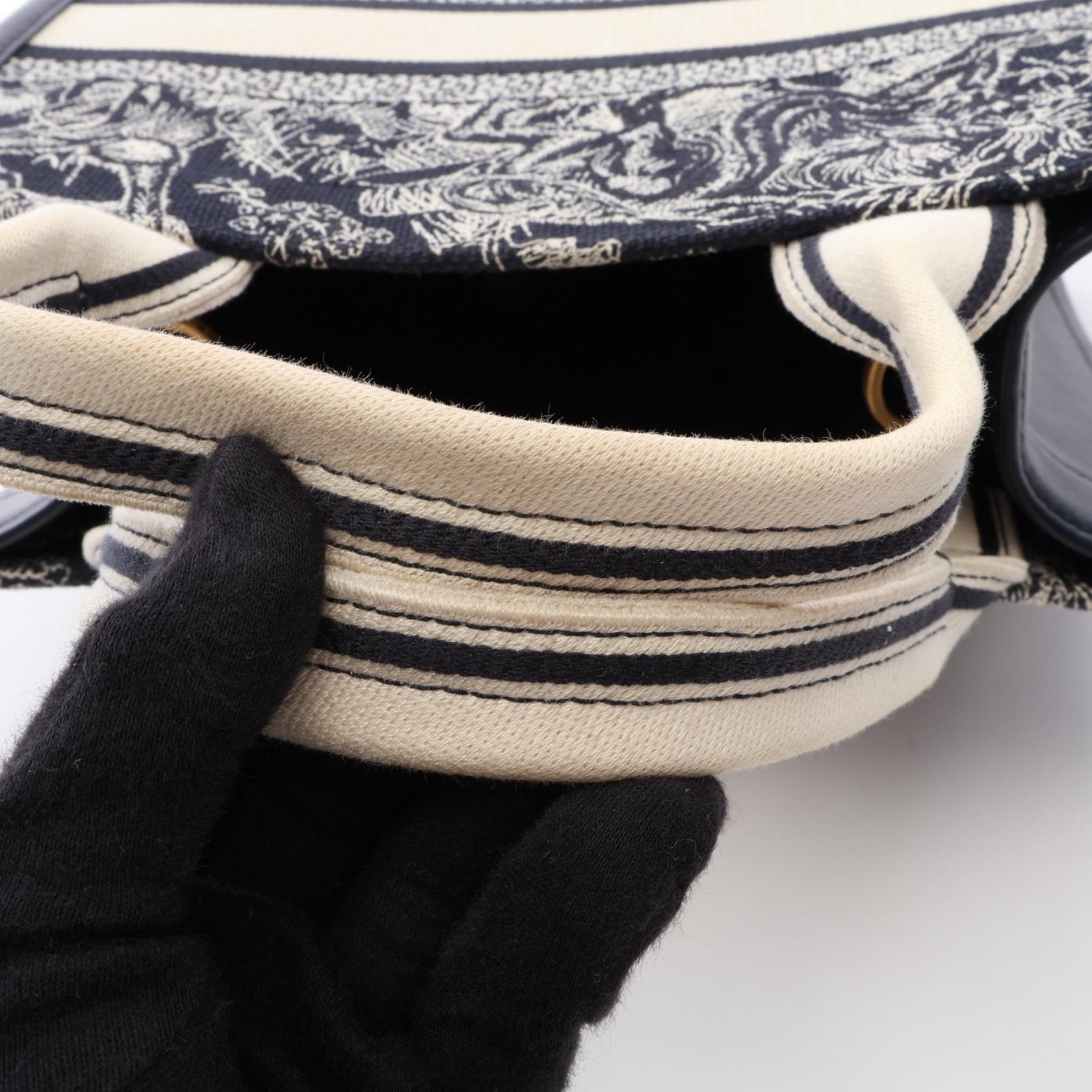 ディオール BOOK TOTE トワルドゥジュイ リバース エンブロイダリー 2wayトートバッグ