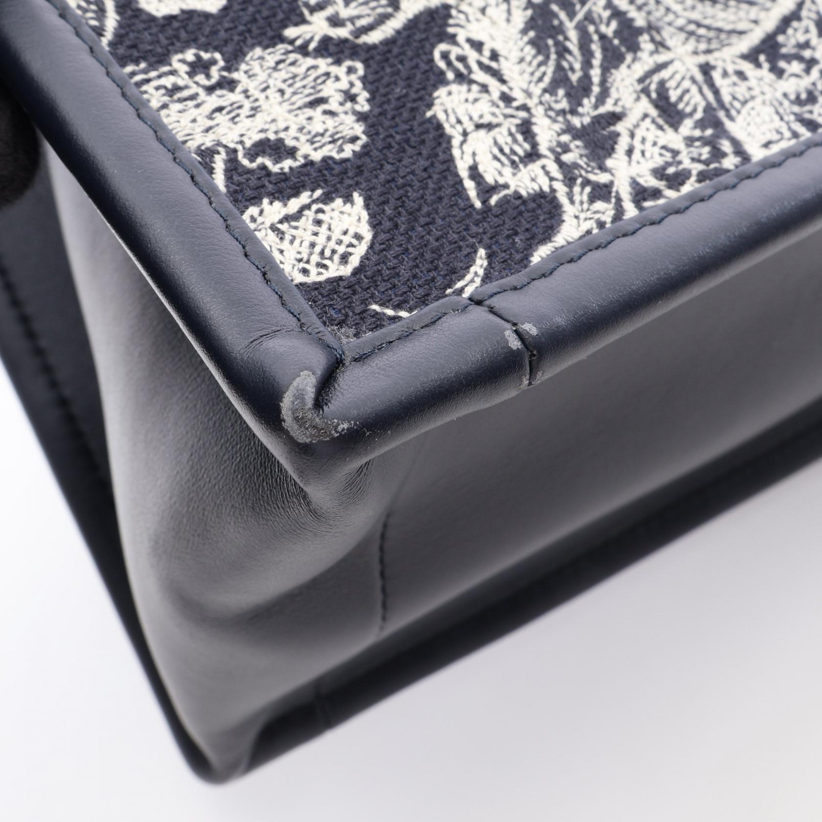 ディオール BOOK TOTE トワルドゥジュイ リバース エンブロイダリー 2wayトートバッグ