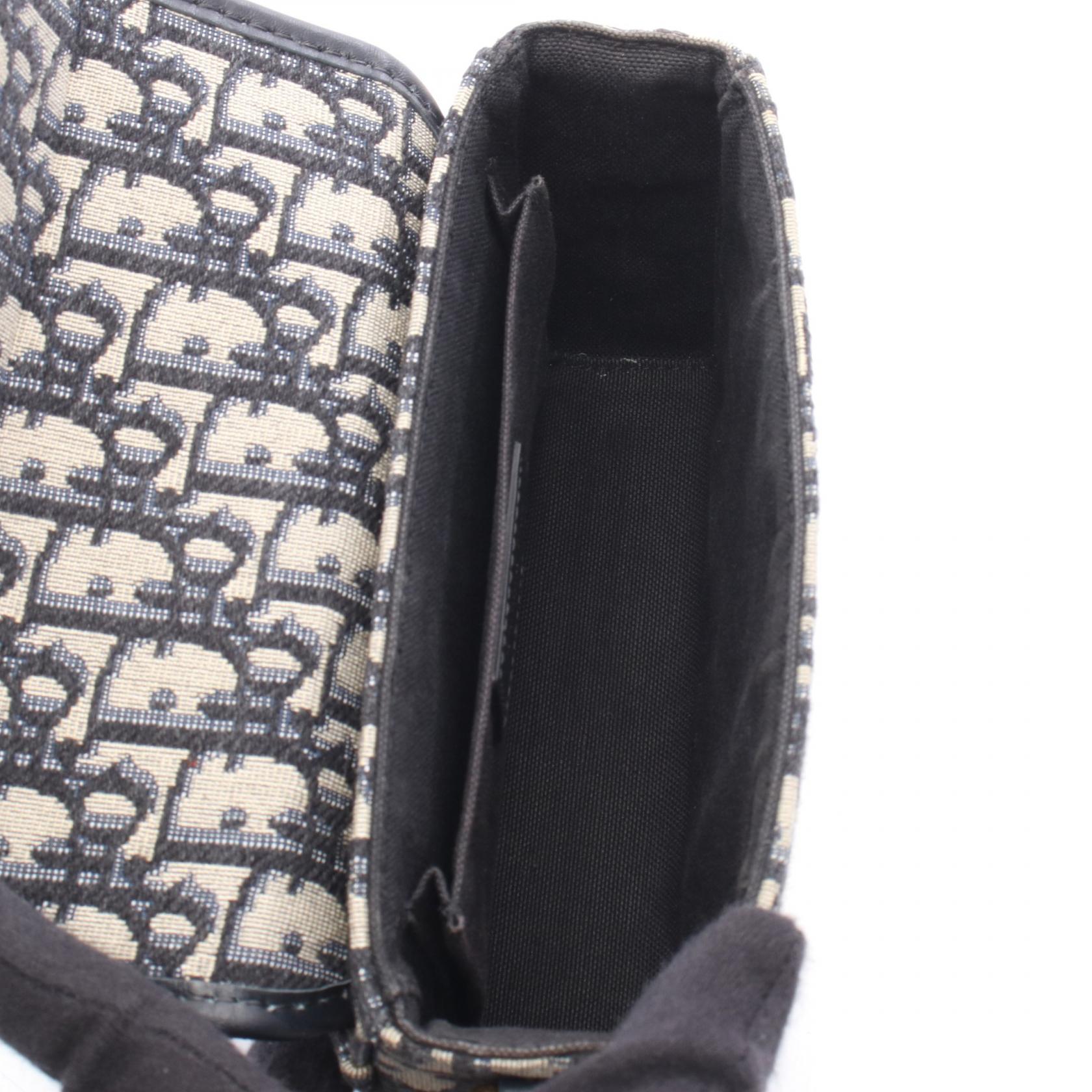 ディオール 30 MONTAIGNE オブリーク キャンバス レザー ショルダーバッグ