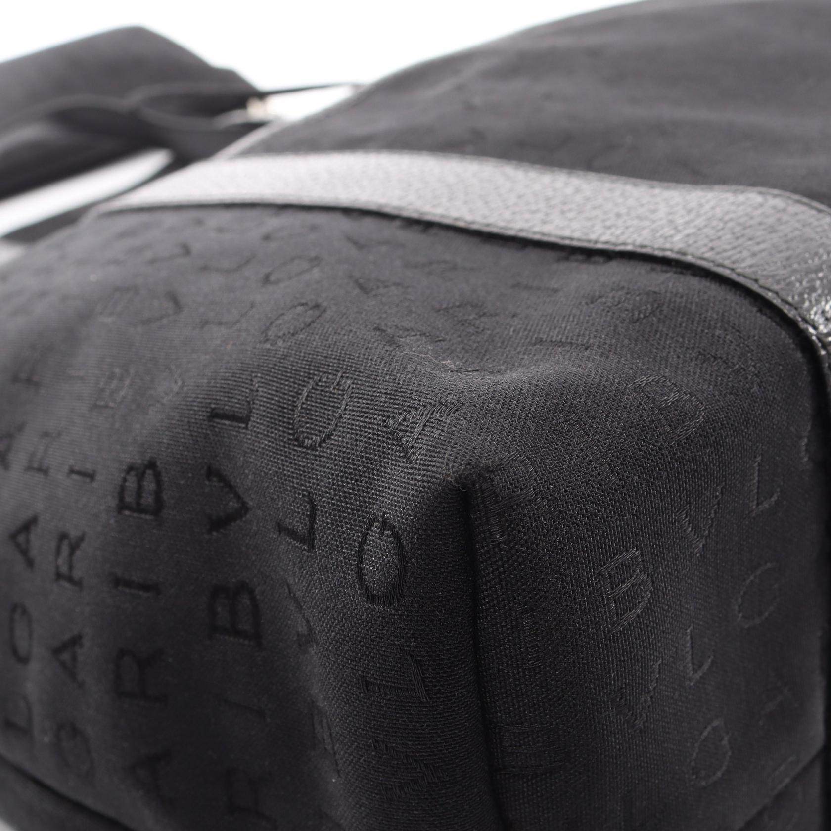 ブルガリ ロゴマニア キャンバス レザー トートバッグ