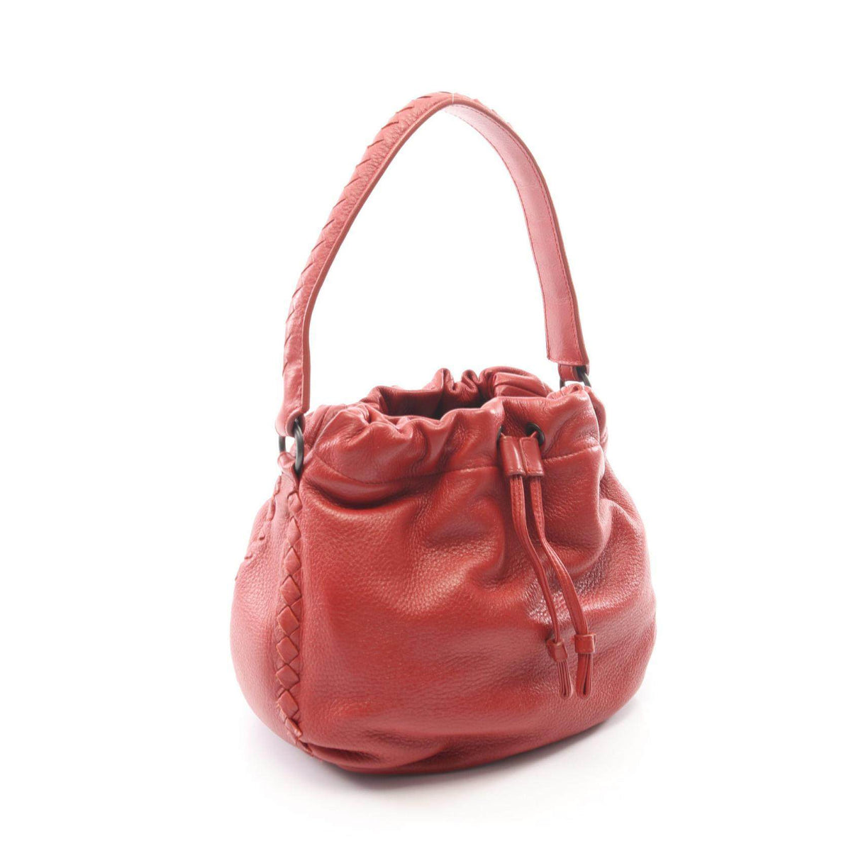 ボッテガヴェネタ イントレチャート レザーハンドバッグ