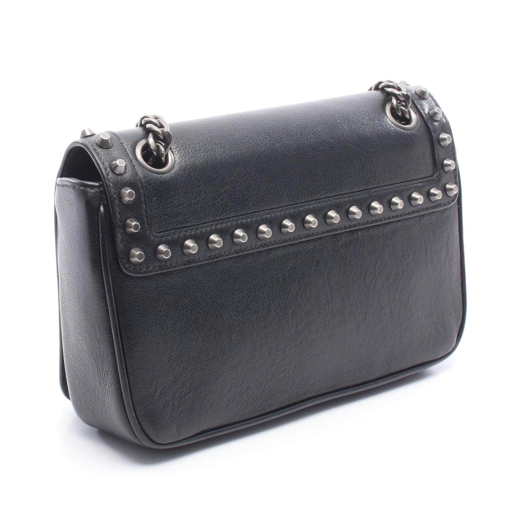 プラダ GLACE CALF レザーショルダーバッグ