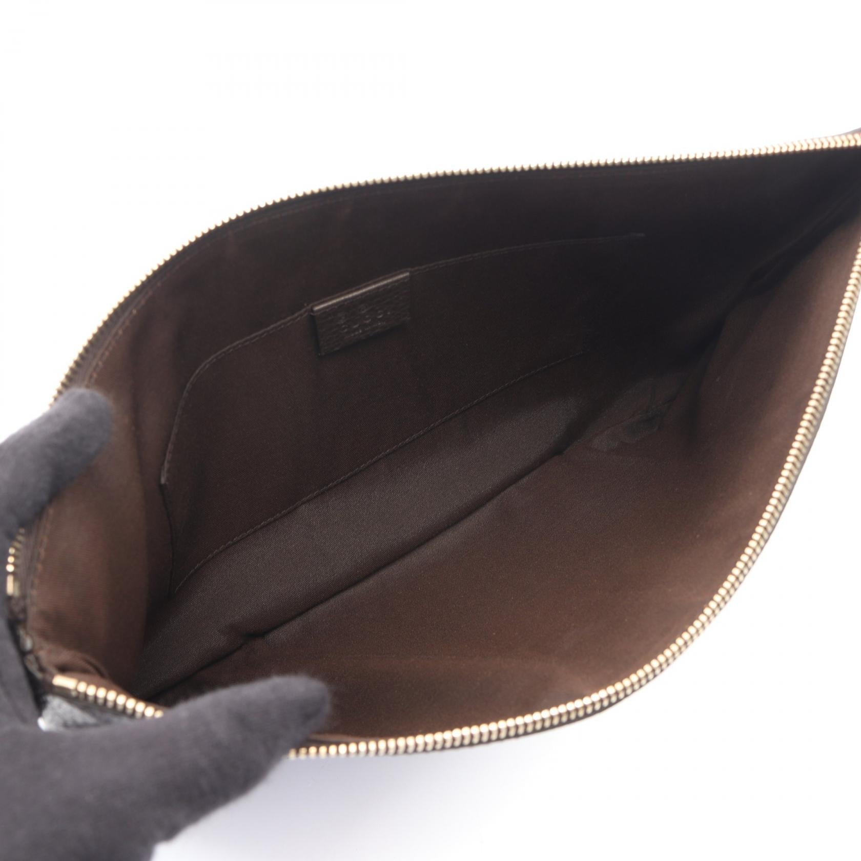 グッチ バンブー レザークラッチバッグ
