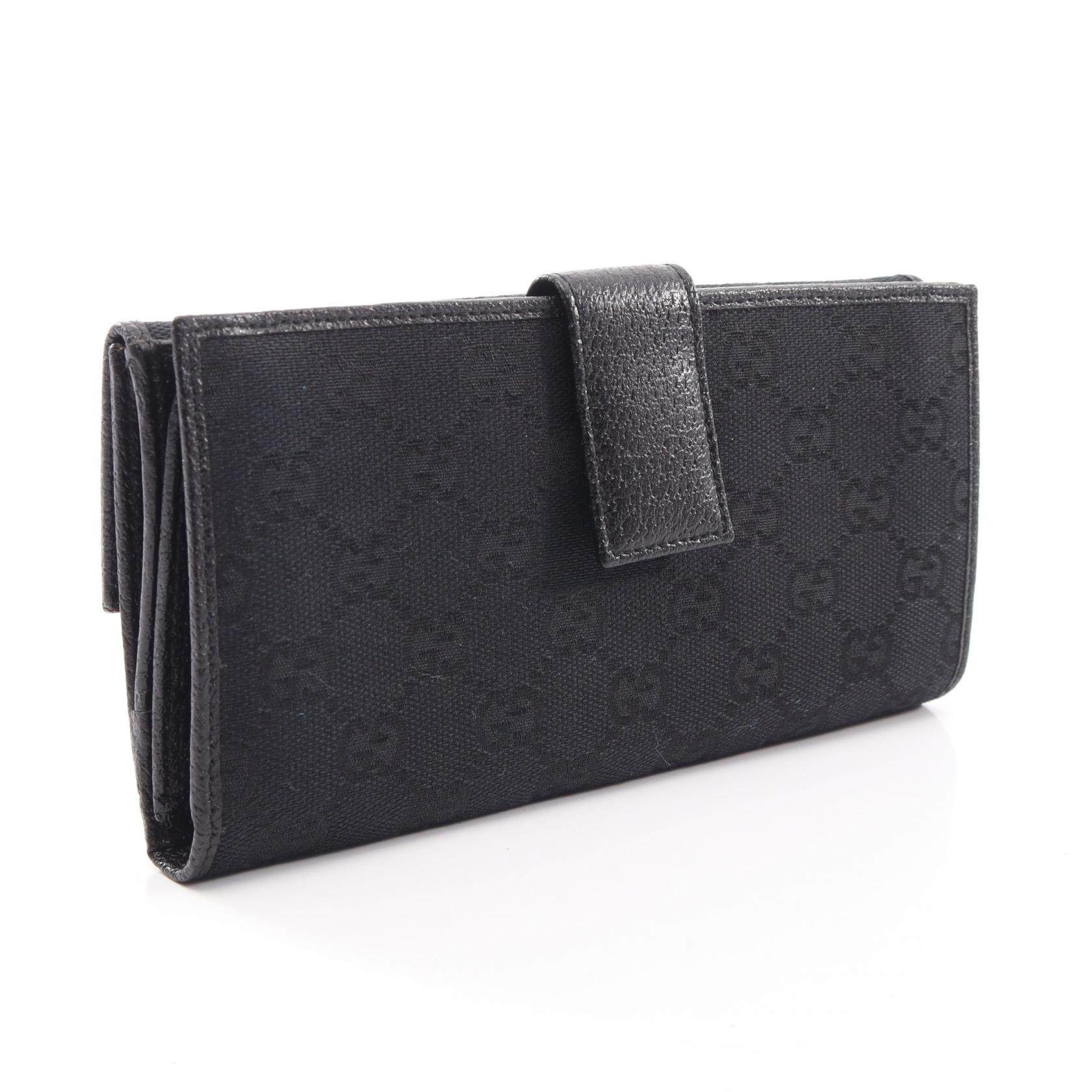 グッチ GGキャンバス レザー財布
