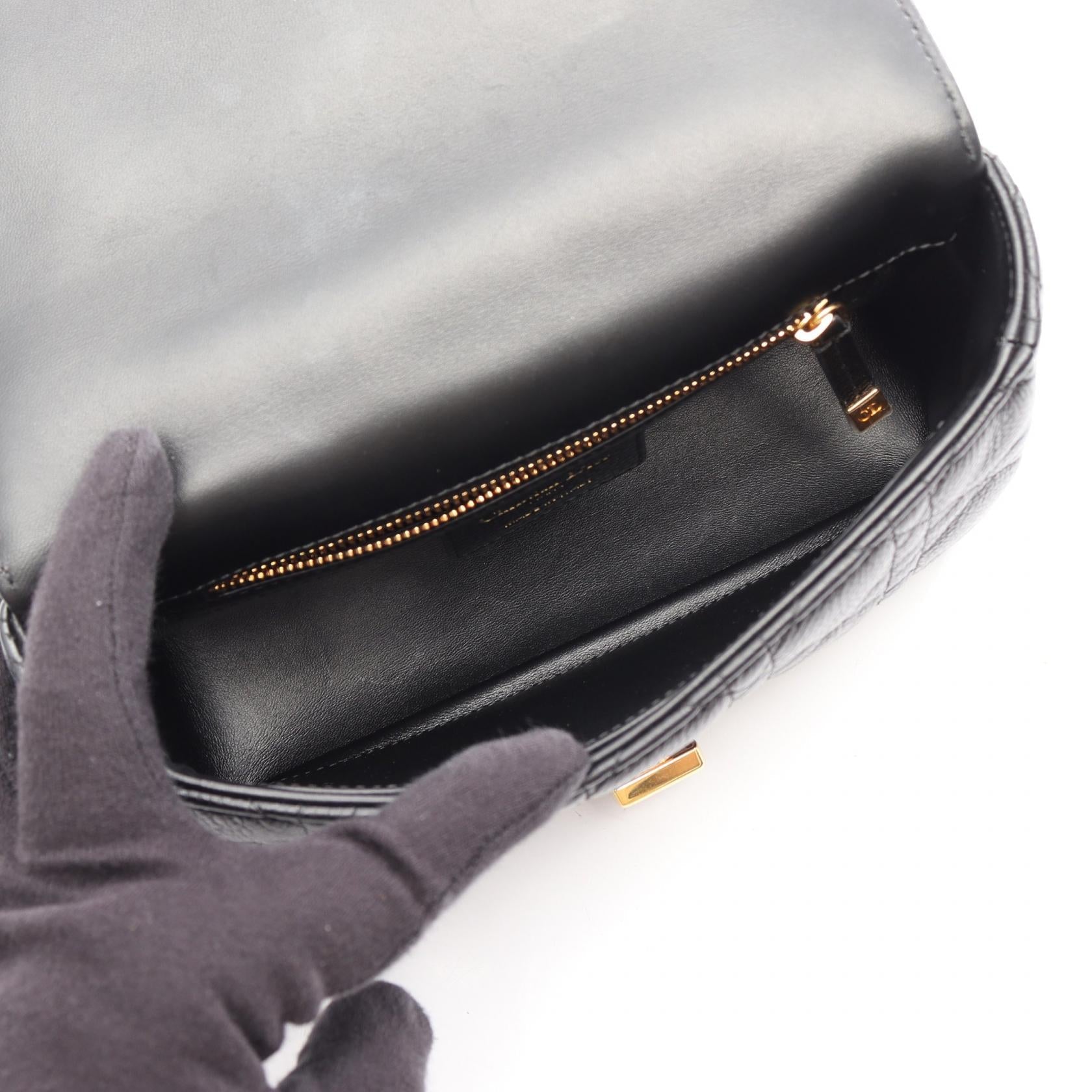 ディオール CARO レザーショルダーバッグ