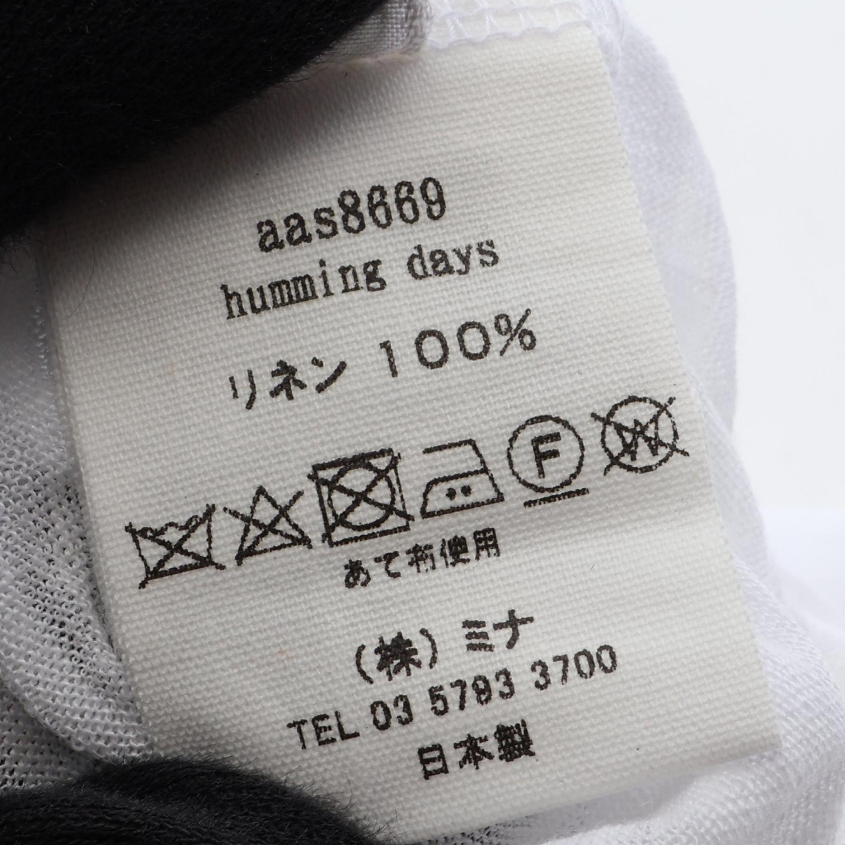 ミナペルホネン humming days ファブリック半袖Tシャツ