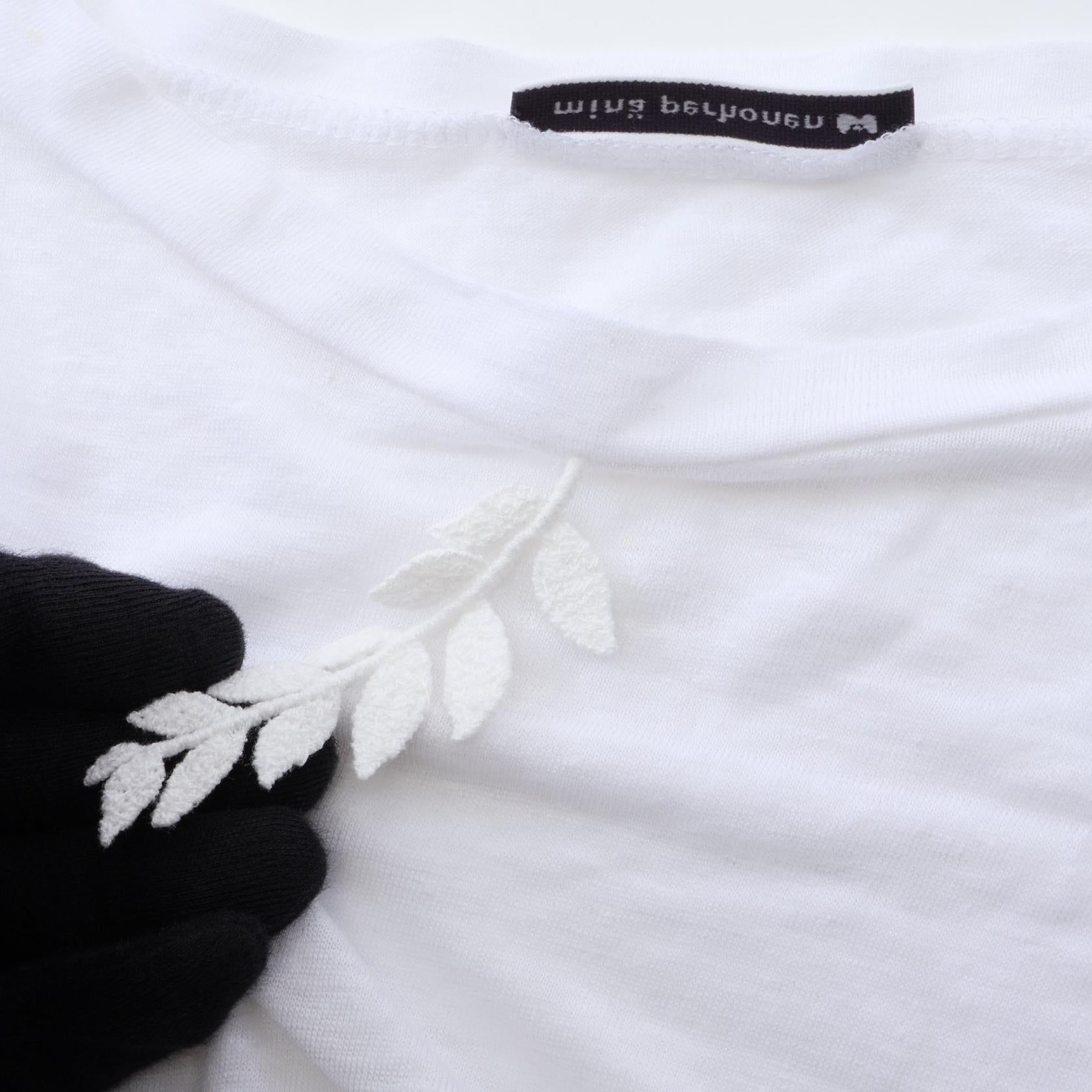ミナペルホネン humming days ファブリック半袖Tシャツ
