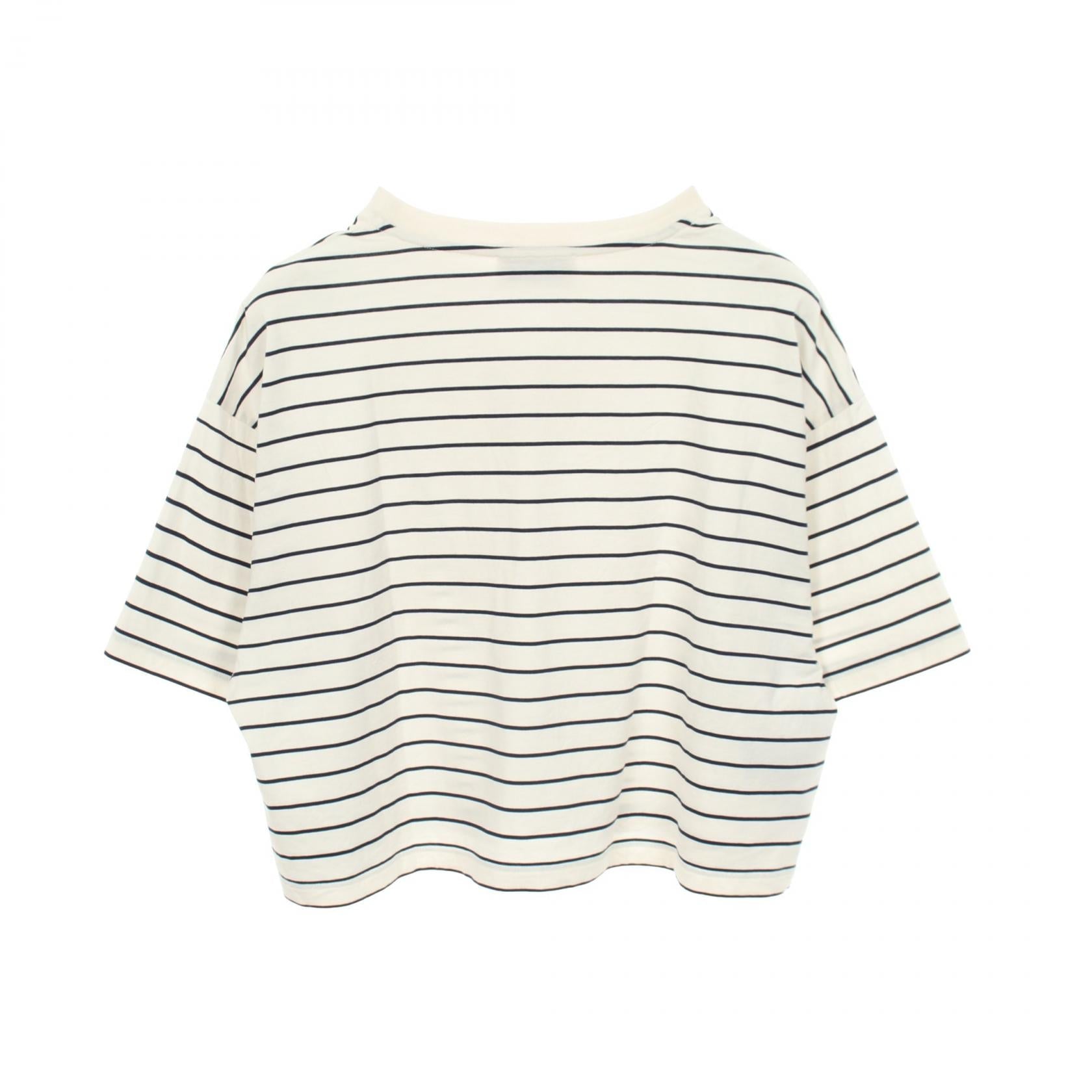 ミュウミュウ コットンクロップドTシャツ