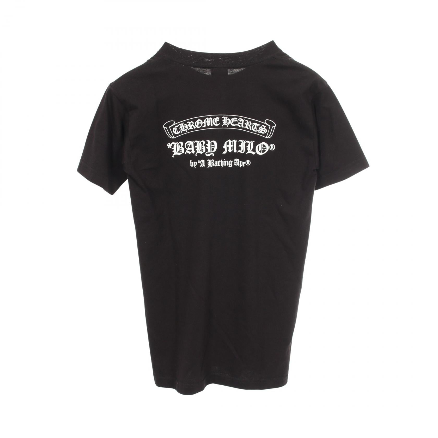 クロムハーツ × ア ベイシング エイプ BABY MILO コットン 半袖Tシャツ