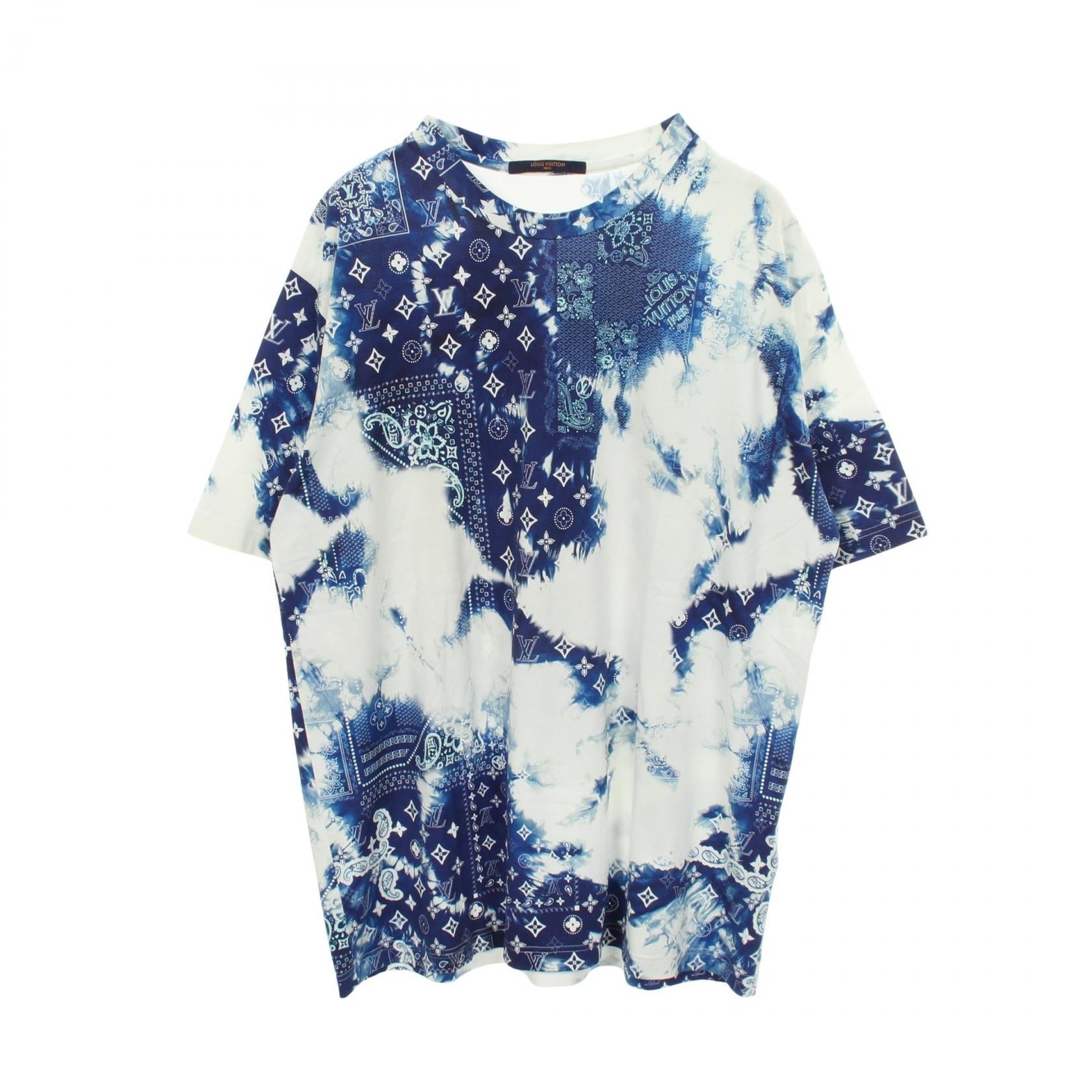 ルイヴィトン モノグラムバンダナプリント コットン半袖Tシャツ