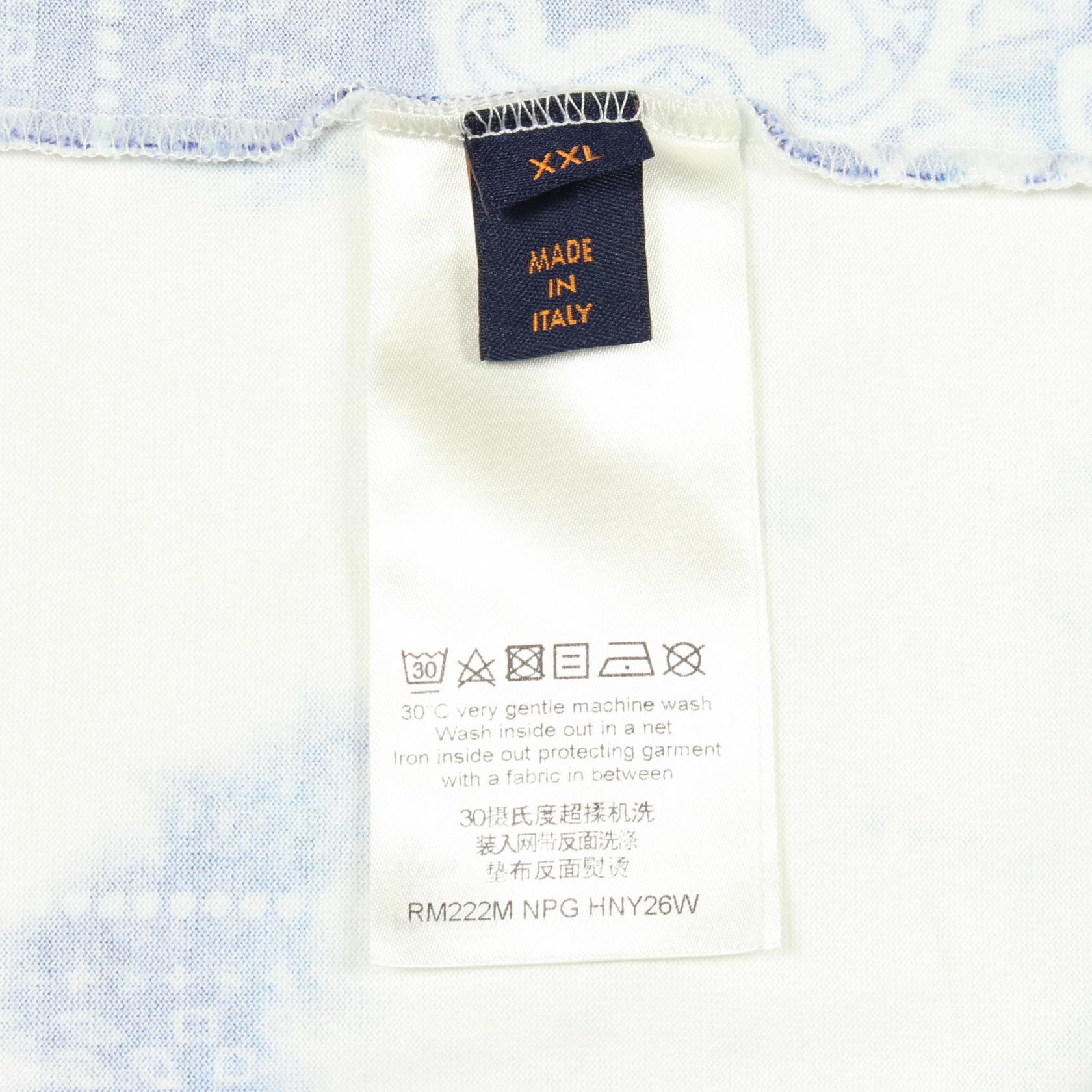 ルイヴィトン モノグラムバンダナプリント コットン半袖Tシャツ