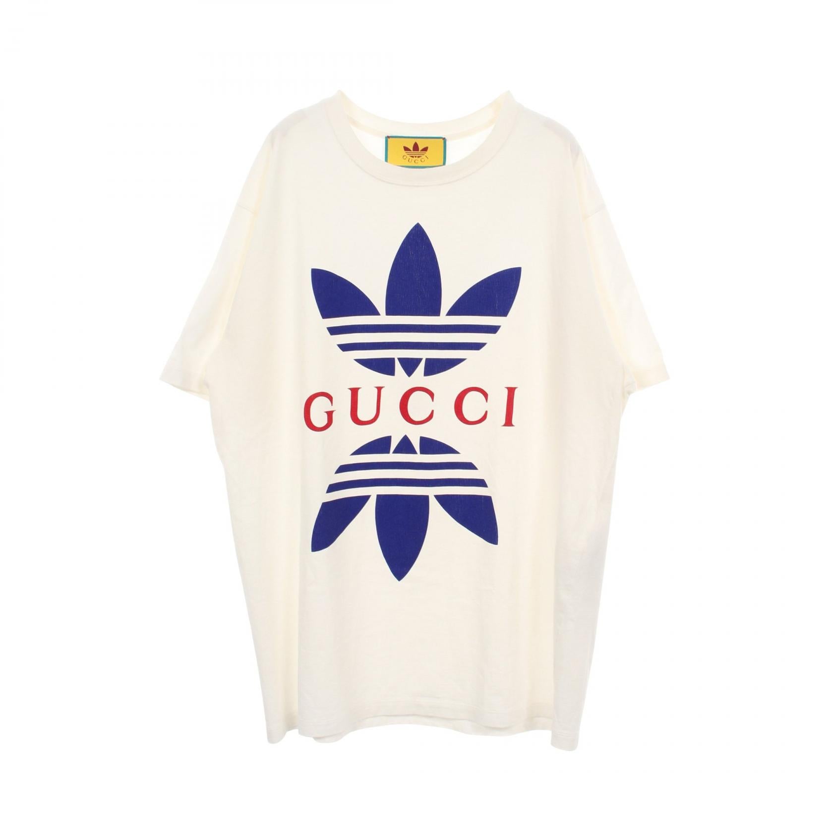 グッチ adidas トレフォイル コットン 半袖Tシャツ
